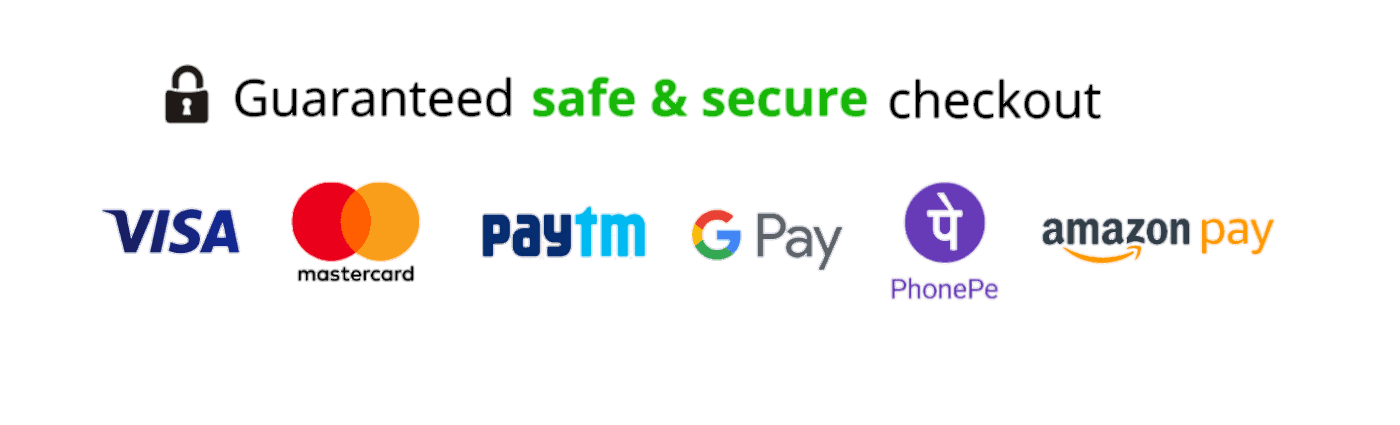 safe & secure checkout banner