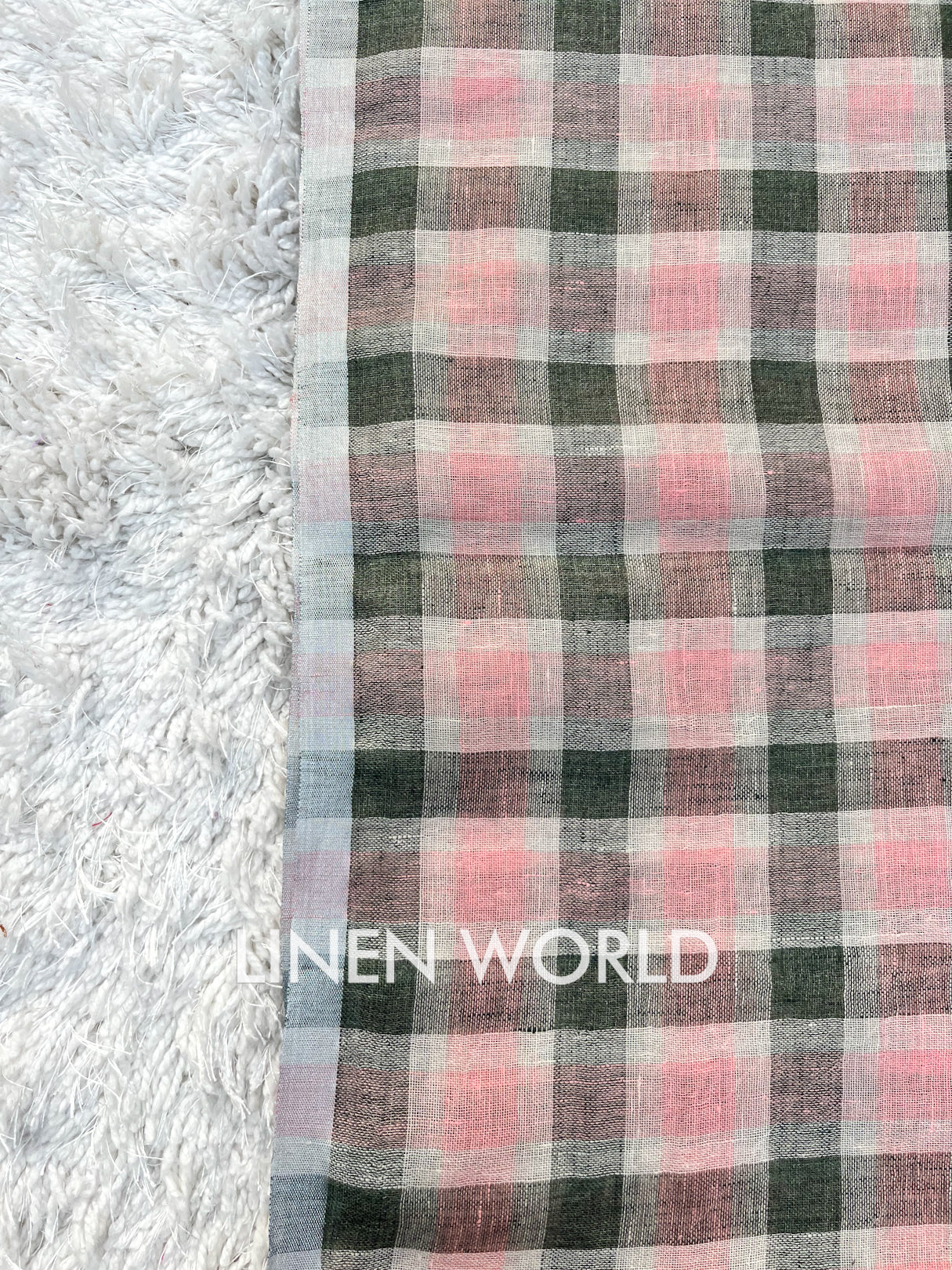 maeve: pure linen stripe woven dupatta - linenworldonline.in