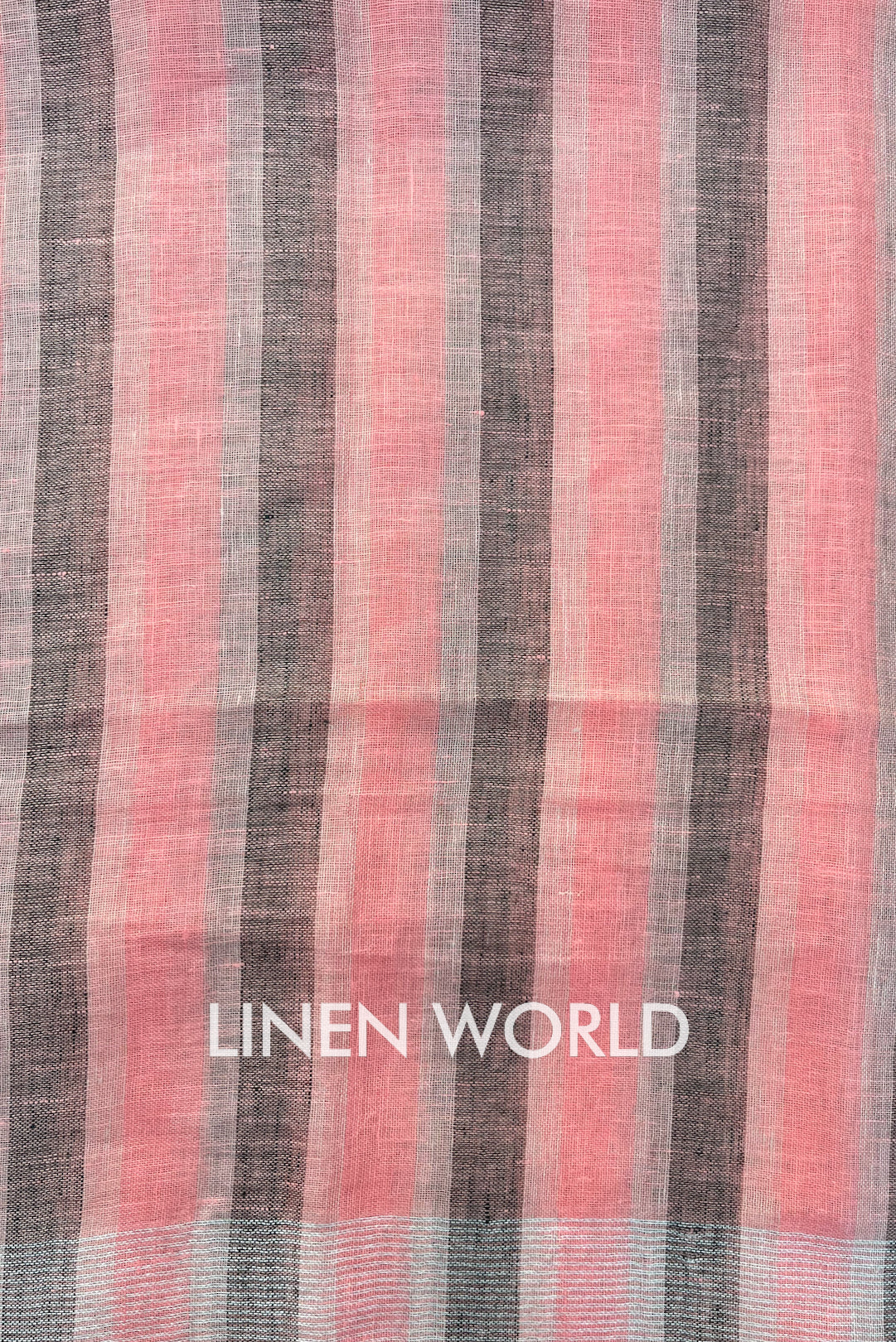 scottie: pure linen stripe woven dupatta - linenworldonline.in