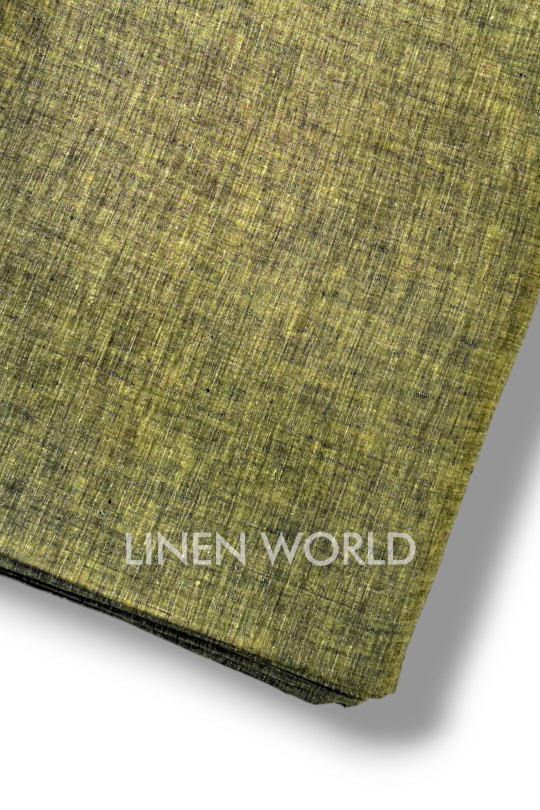 khaki pure linen 60 lea shirting fabric - linenworldonline.in