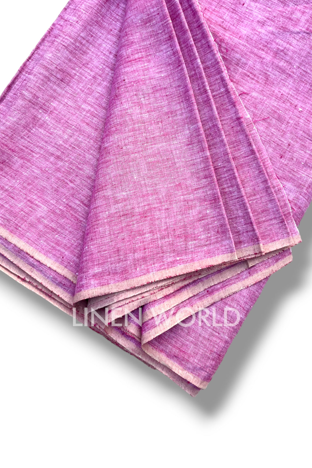 lavender pink pure linen 60 lea shirting fabric - linenworldonline.in