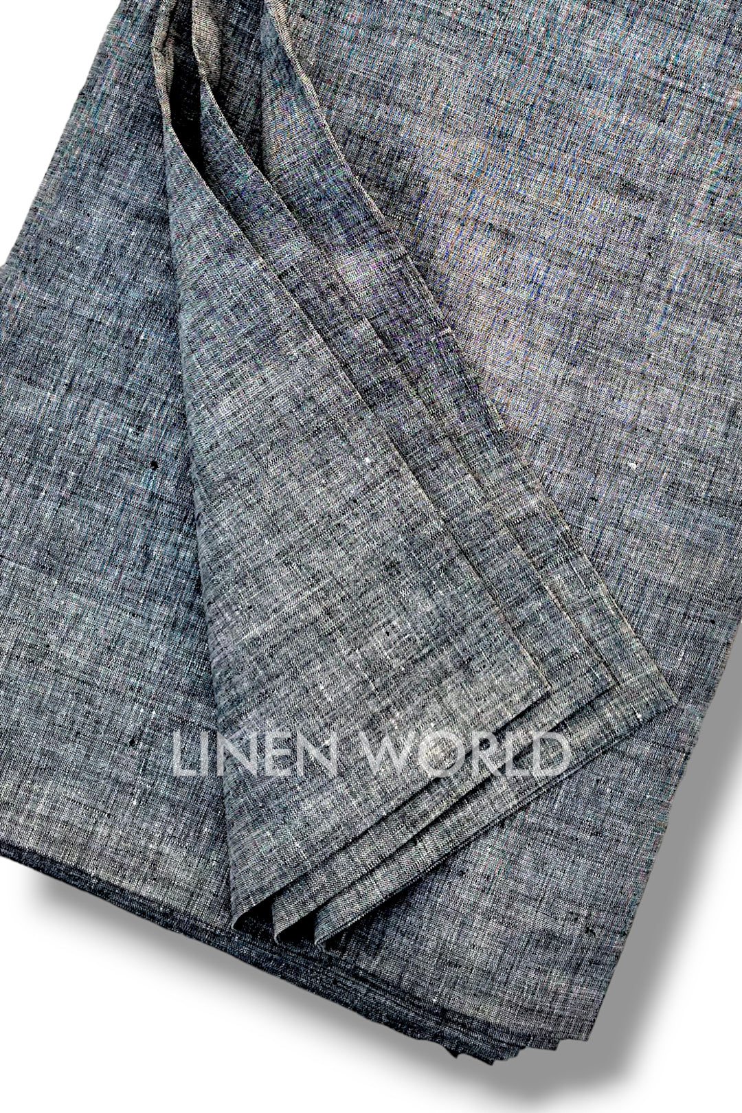 grey pure linen 60 lea shirting fabric - linenworldonline.in