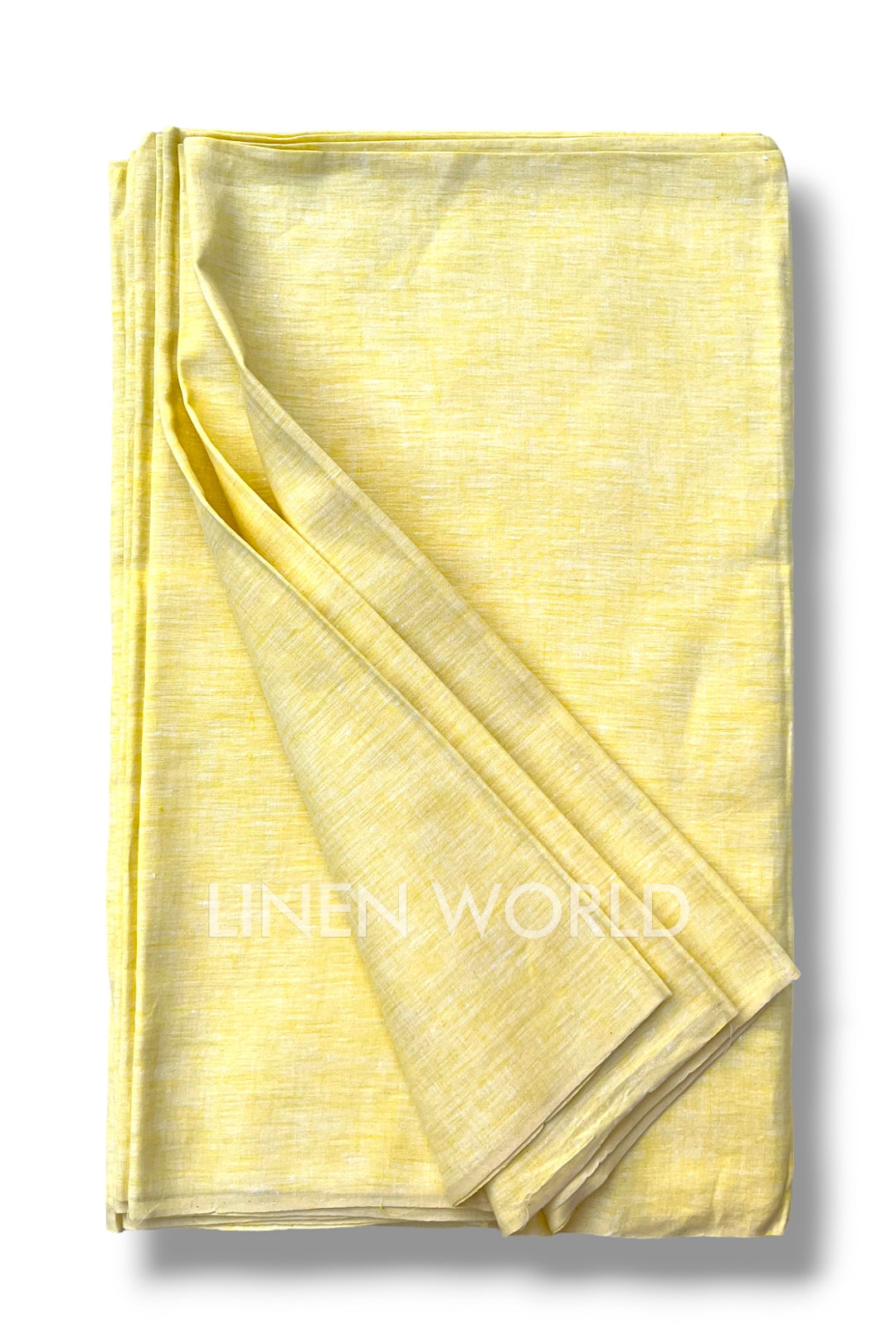 pale yellow pure linen 60 lea shirting fabric - linenworldonline.in