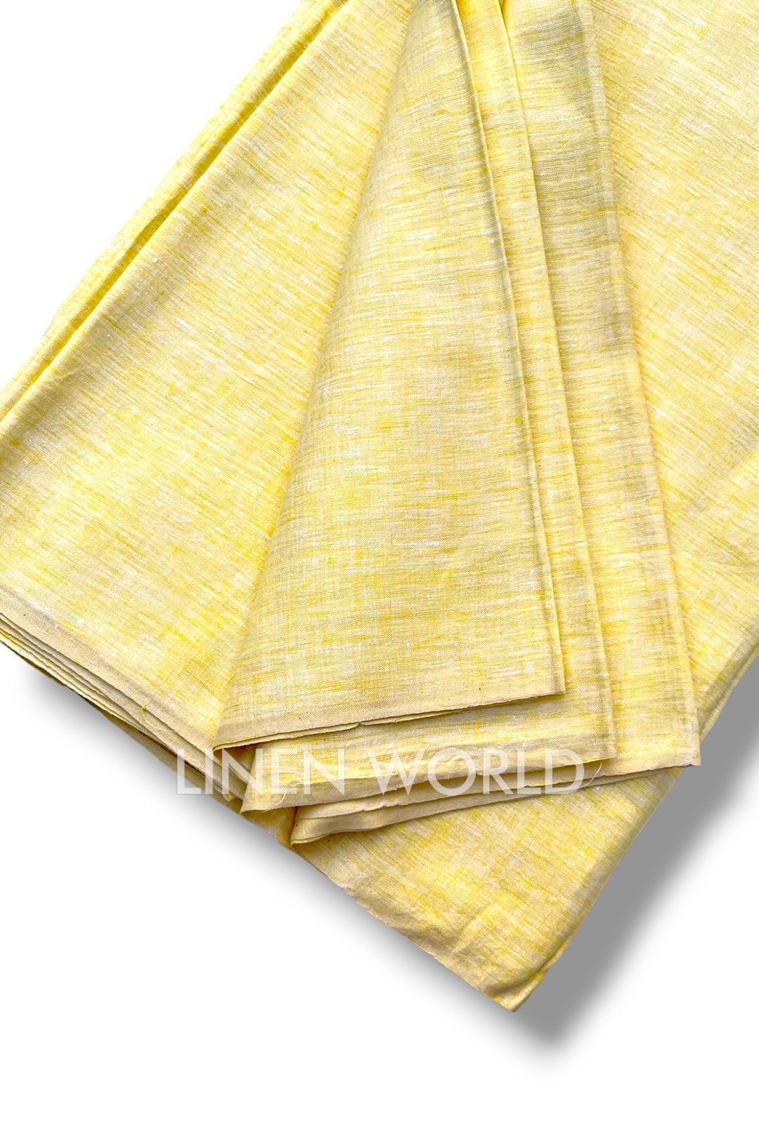 pale yellow pure linen 60 lea shirting fabric - linenworldonline.in