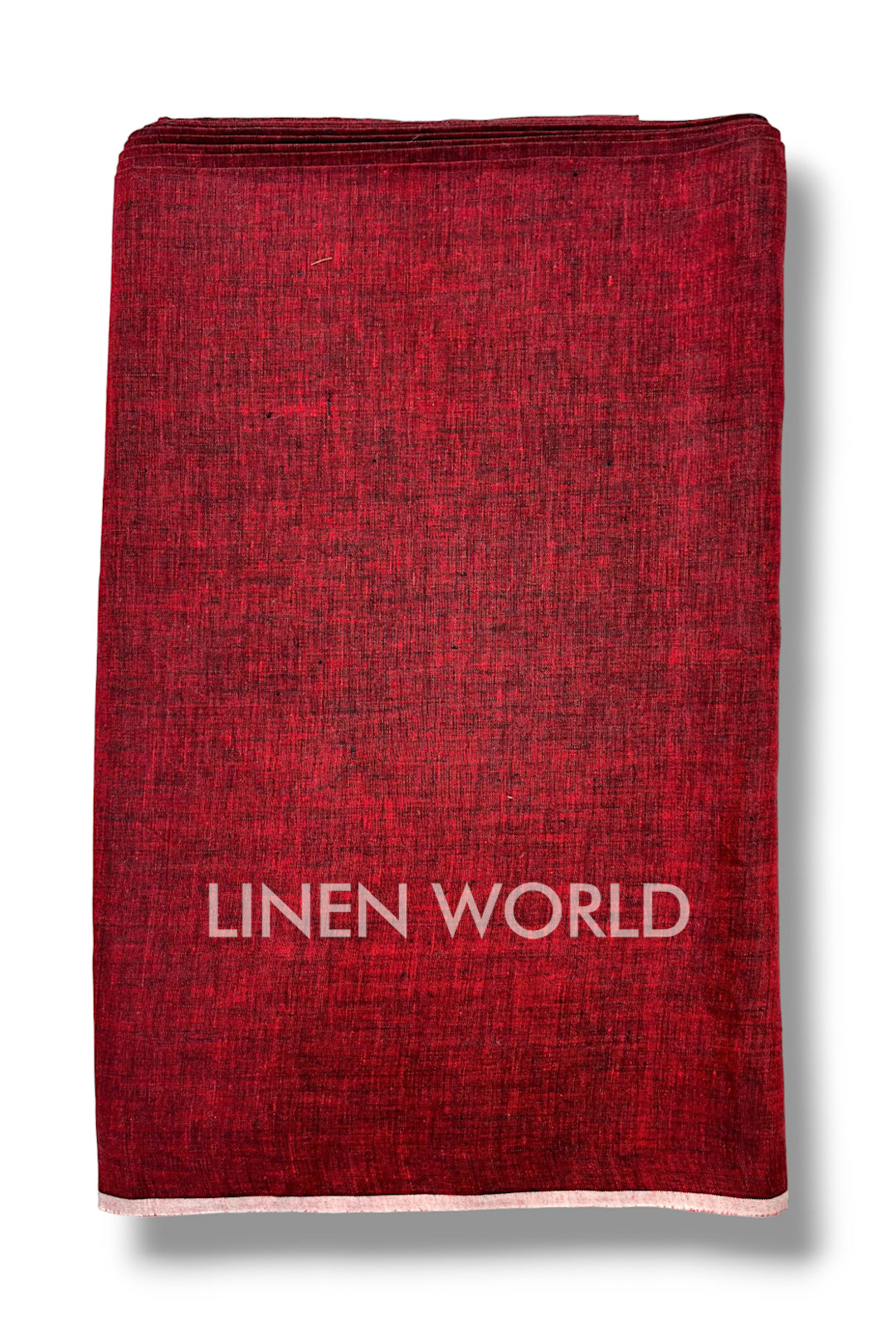 maroon pure linen 60 lea shirting fabric - linenworldonline.in