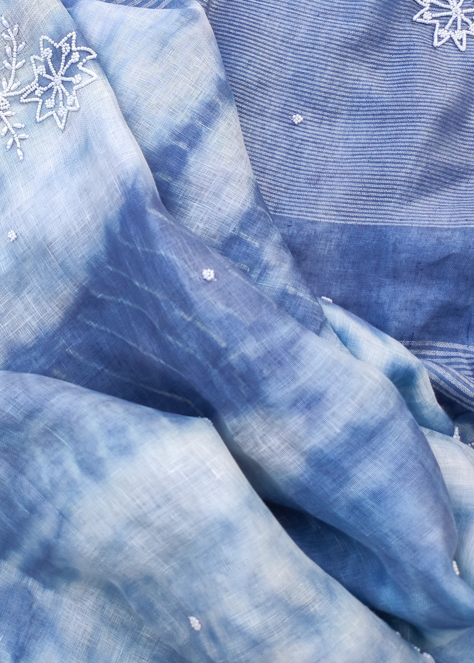 Tie Dye & Shibori or Bandhani Sarees - linenworldonline.in