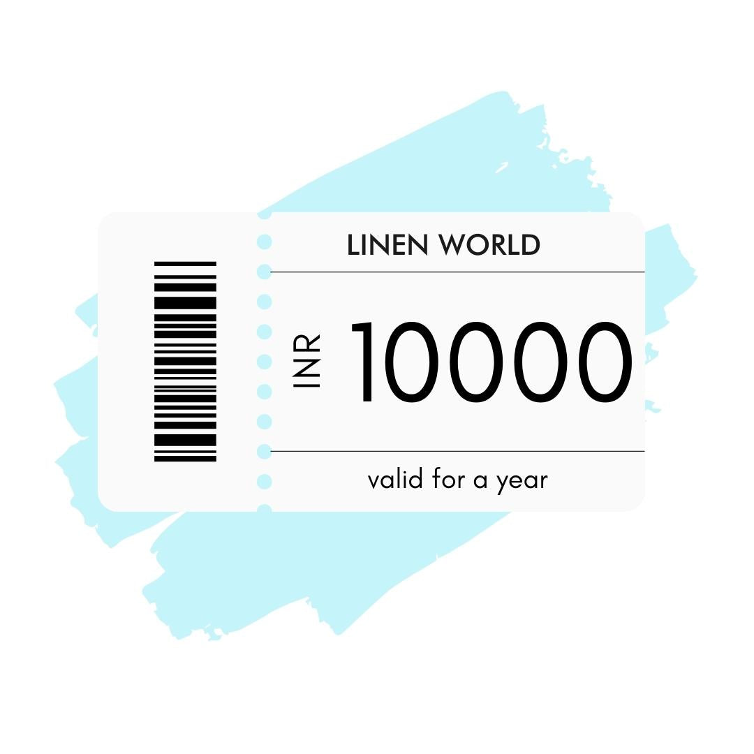 e-gift card - ₹10000 | linenworldonline.in