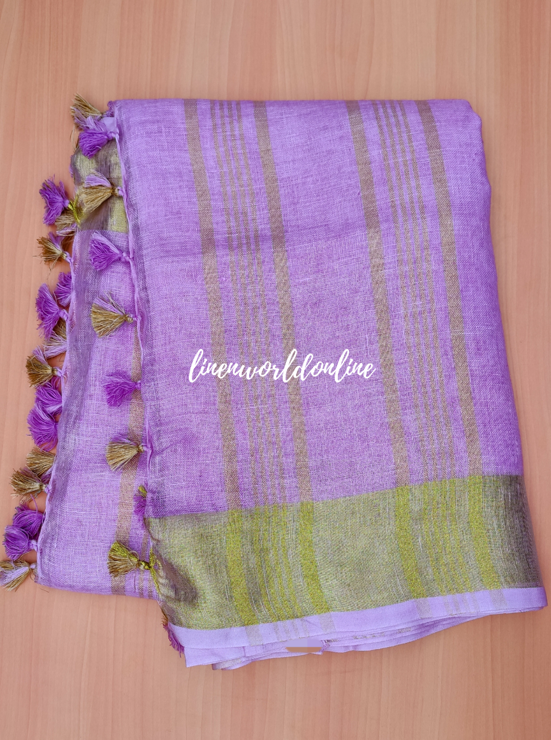 pure linen saree with blouse - linenworldonline.in