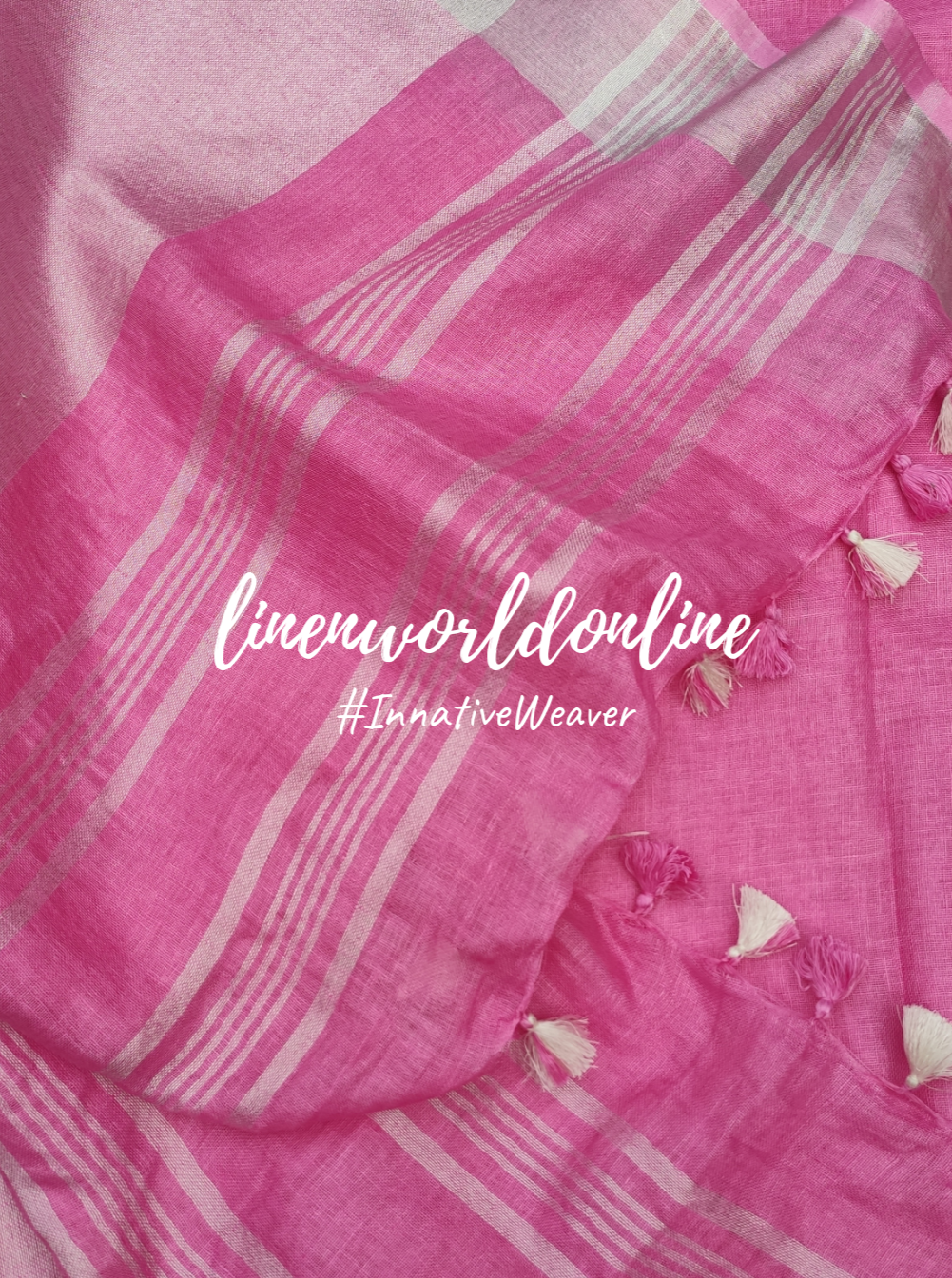 pure linen saree with blouse - linenworldonline.in