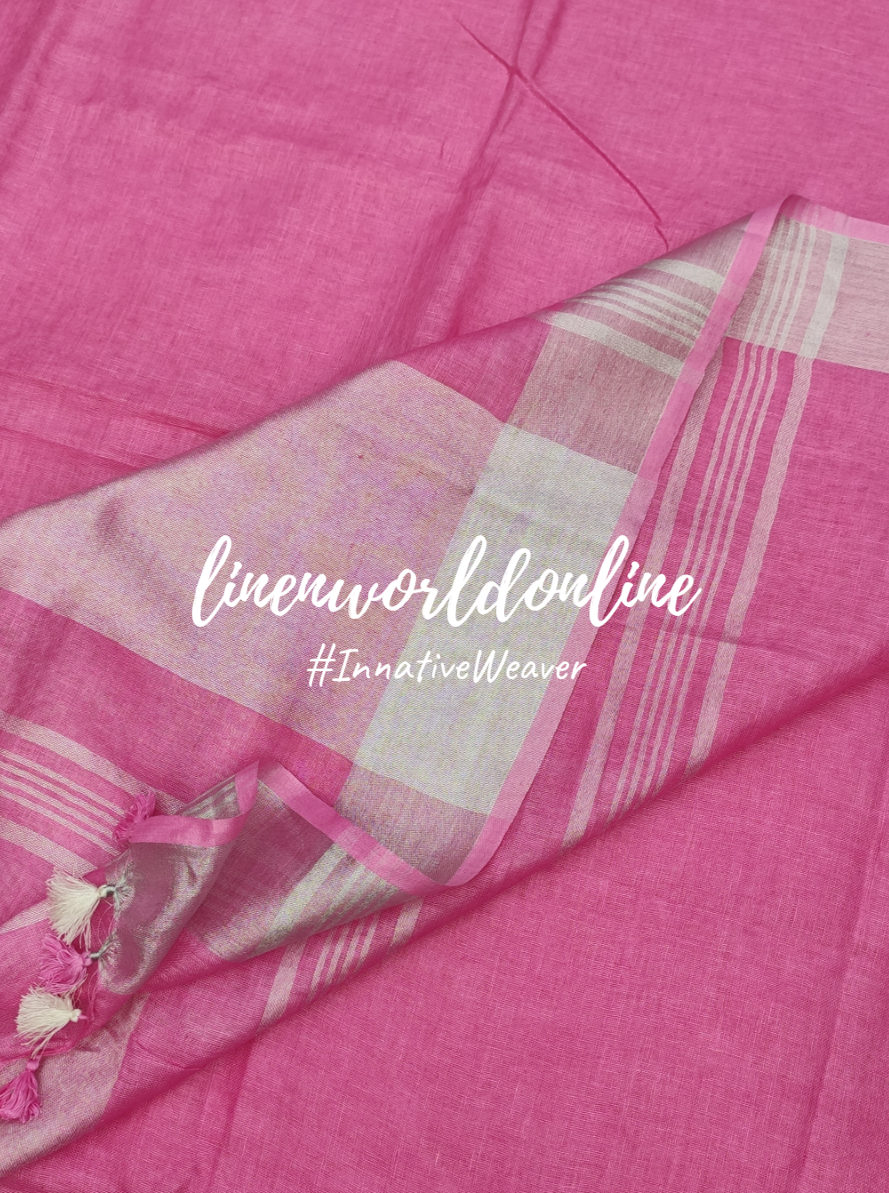 pure linen saree with blouse - linenworldonline.in