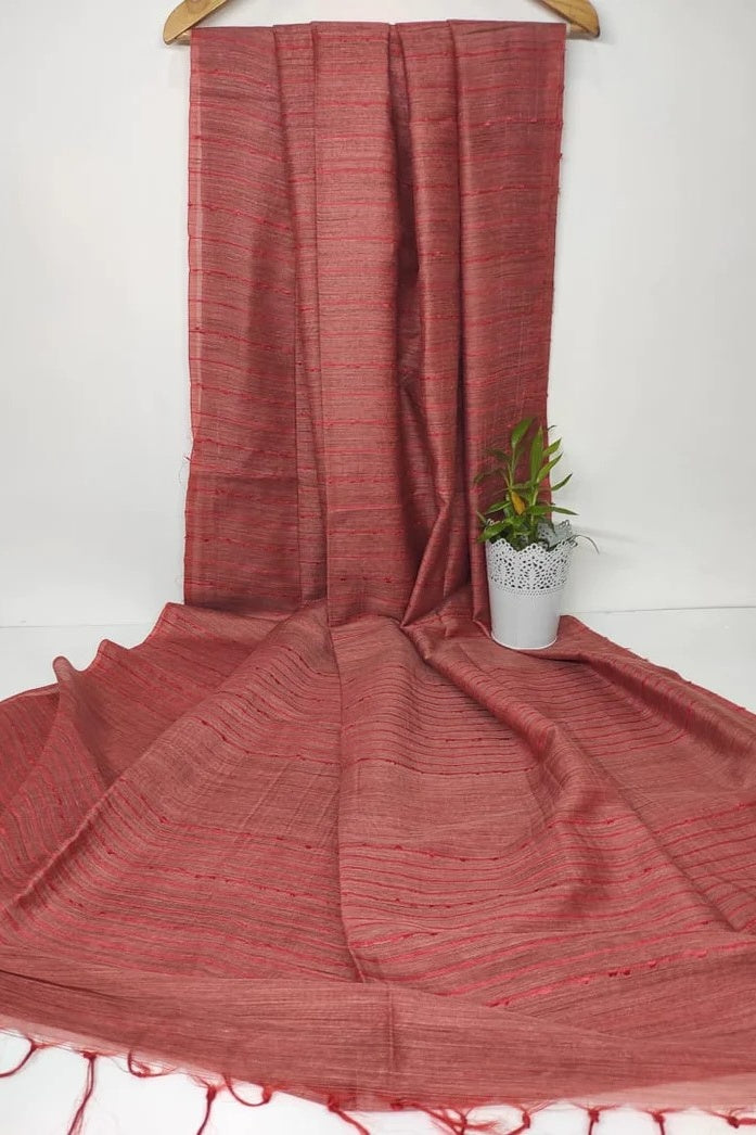 red kota banswara soft silk saree - linenworldonline.in