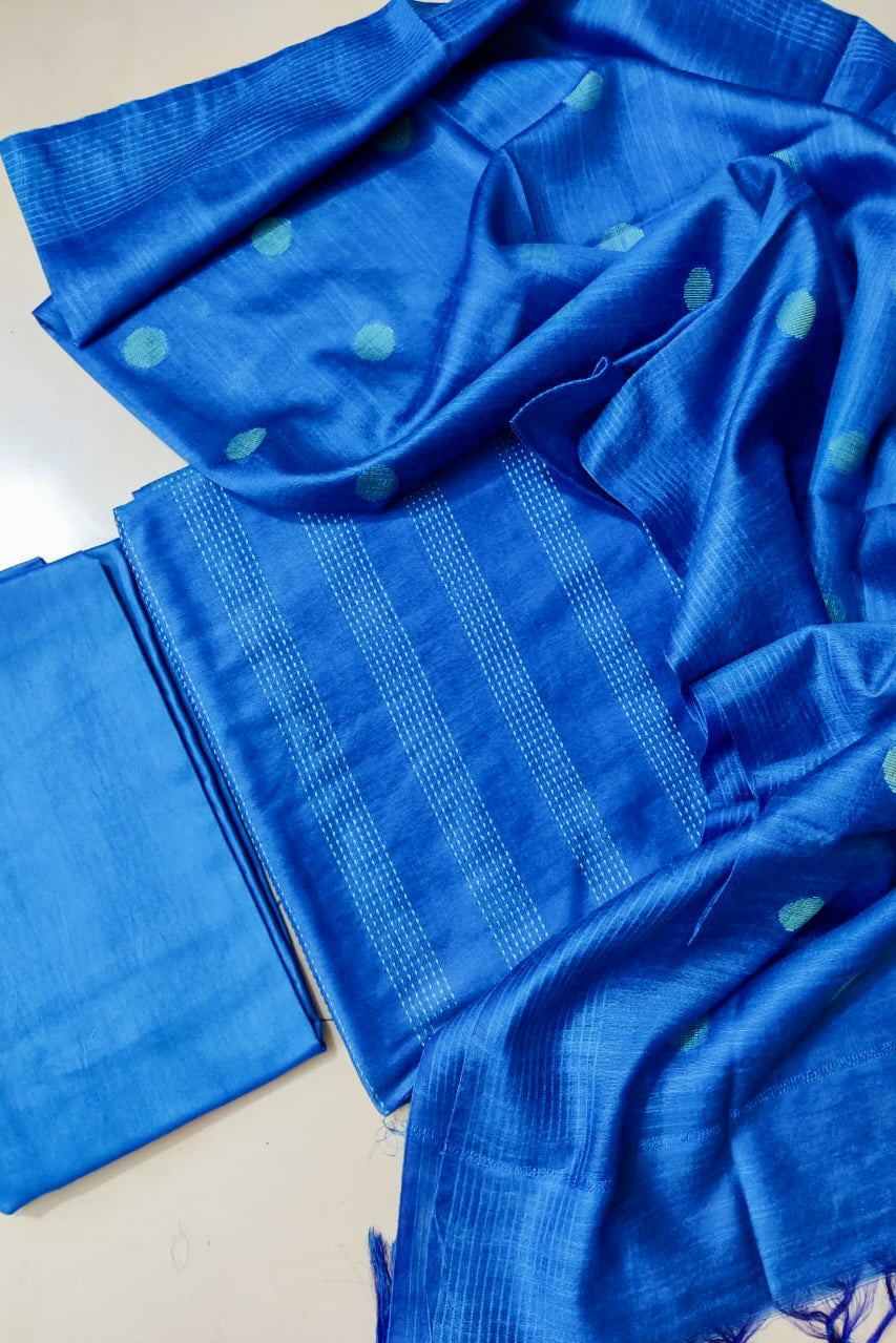 soft silk dress material Soft Finish Cotton Silk Dress Material (44 in, 90 GSM) at  599/piece in  Bhagalpur
