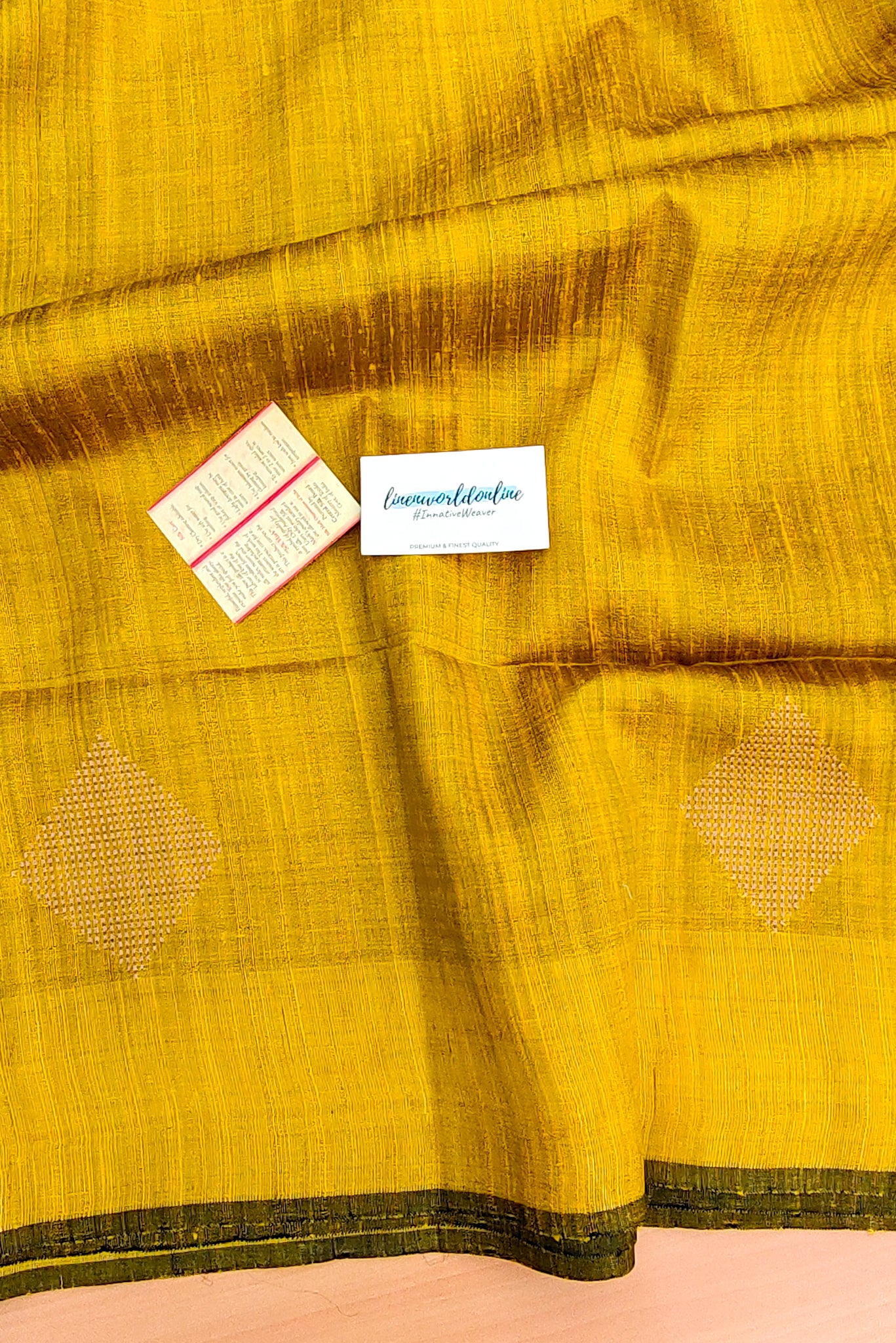 divya - tussar dupion pure silk saree - linenworldonline.in