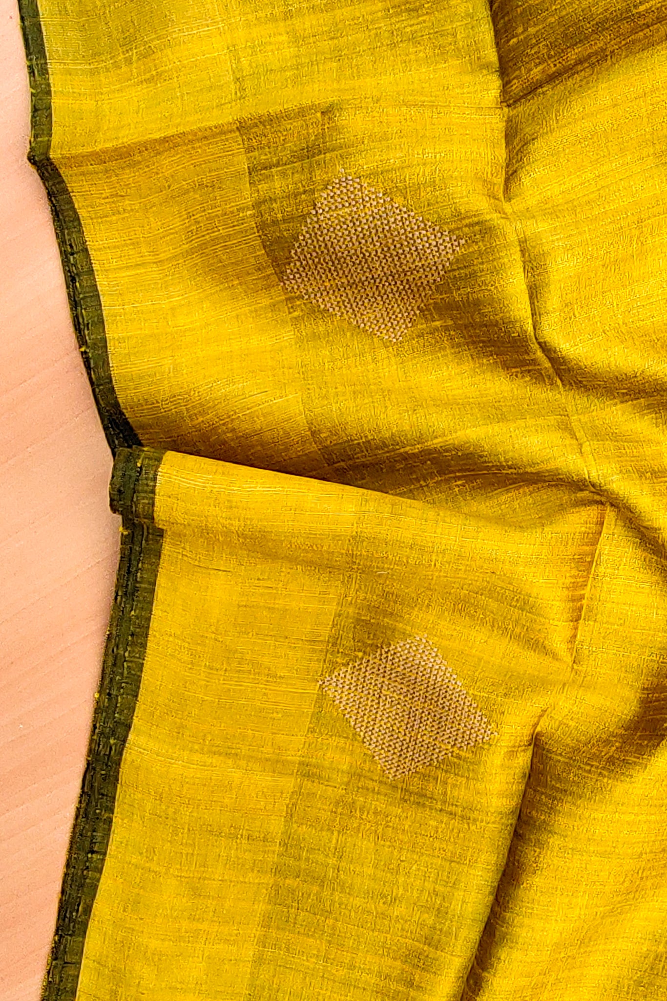 divya - tussar dupion pure silk saree - linenworldonline.in