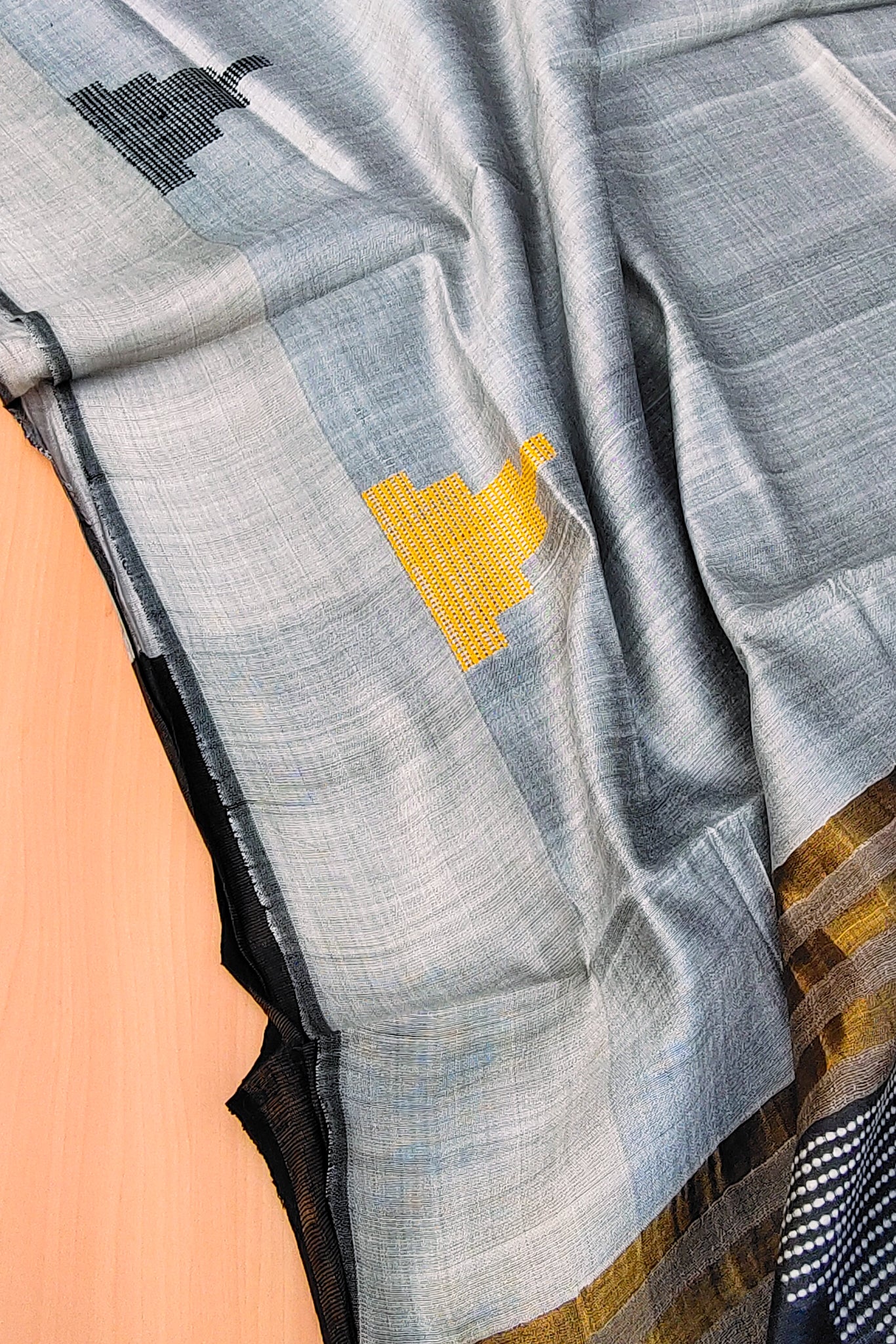 deepika - desi tussar pure silk saree - linenworldonline.in