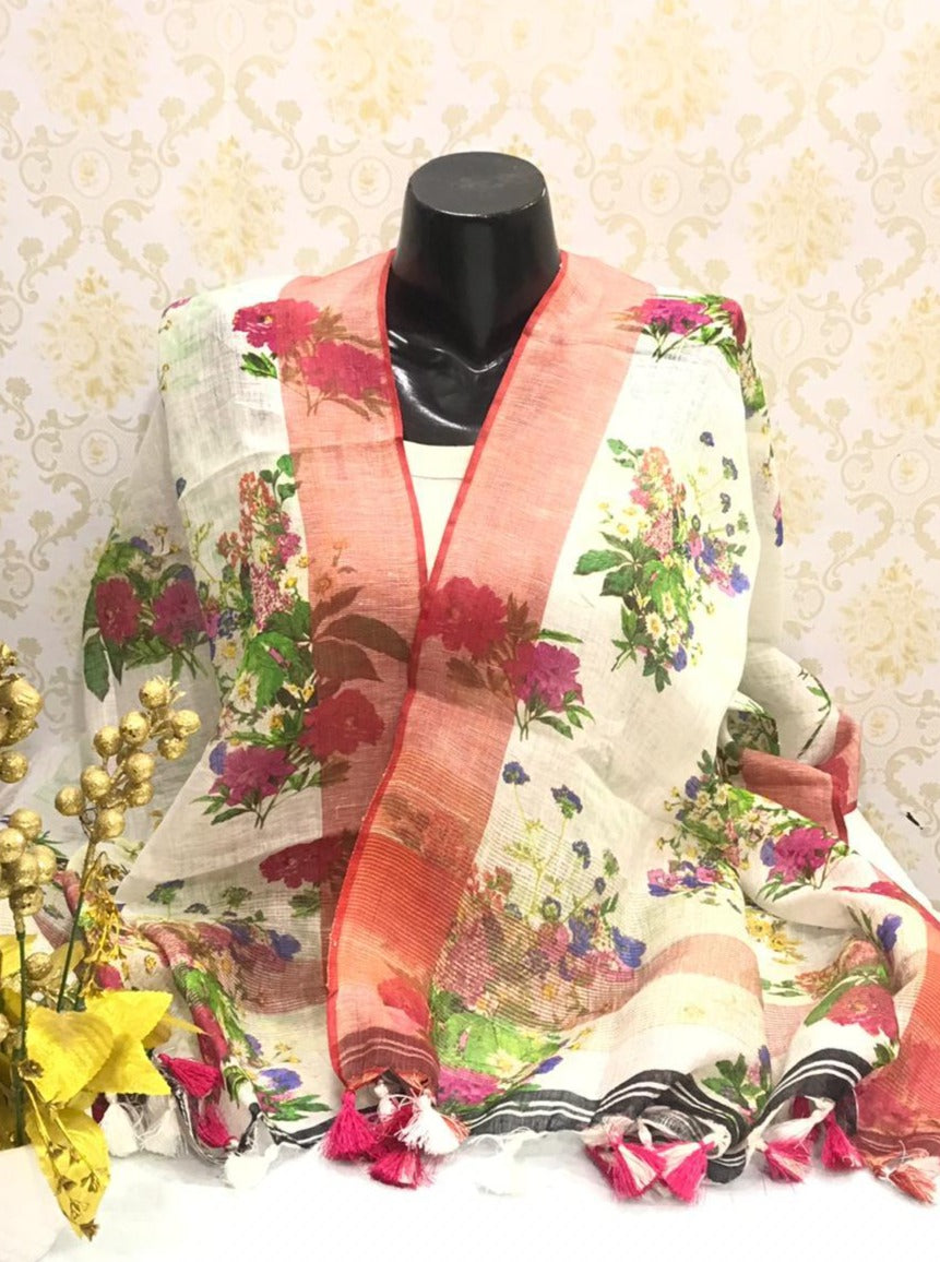 digital printed scarf - linenworldonline.in