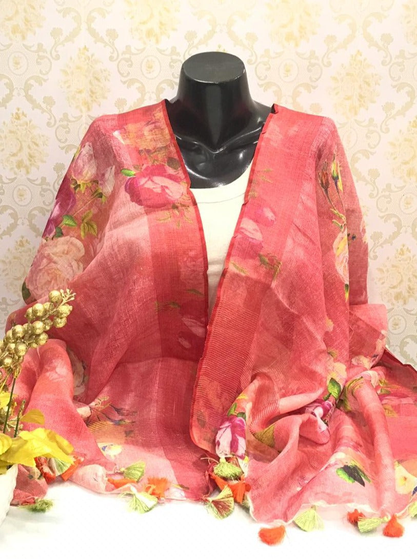 digital printed scarf - linenworldonline.in