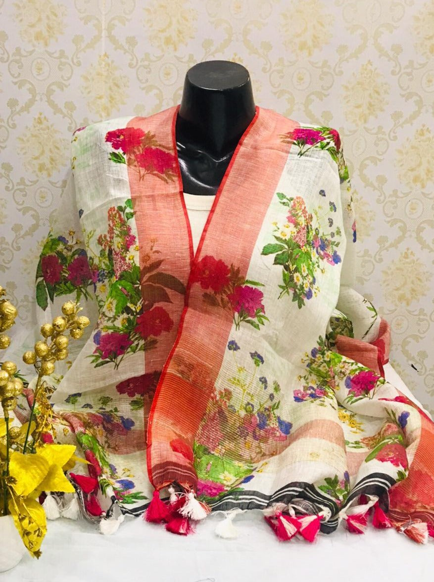 digital printed scarf - linenworldonline.in