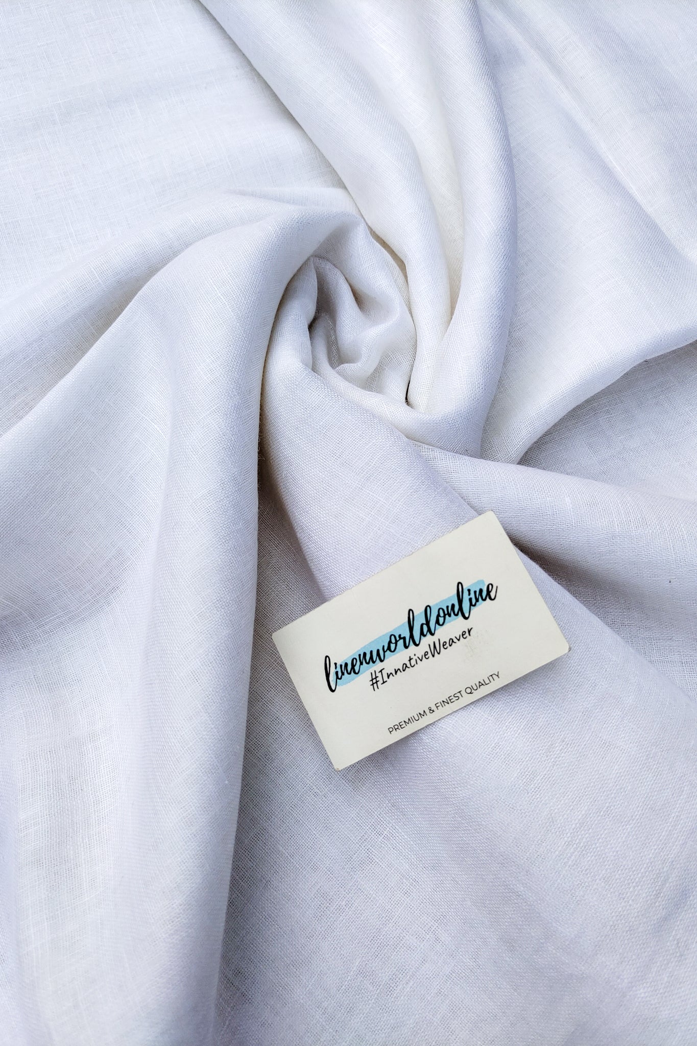 white pure linen saree - linenworldonline.in