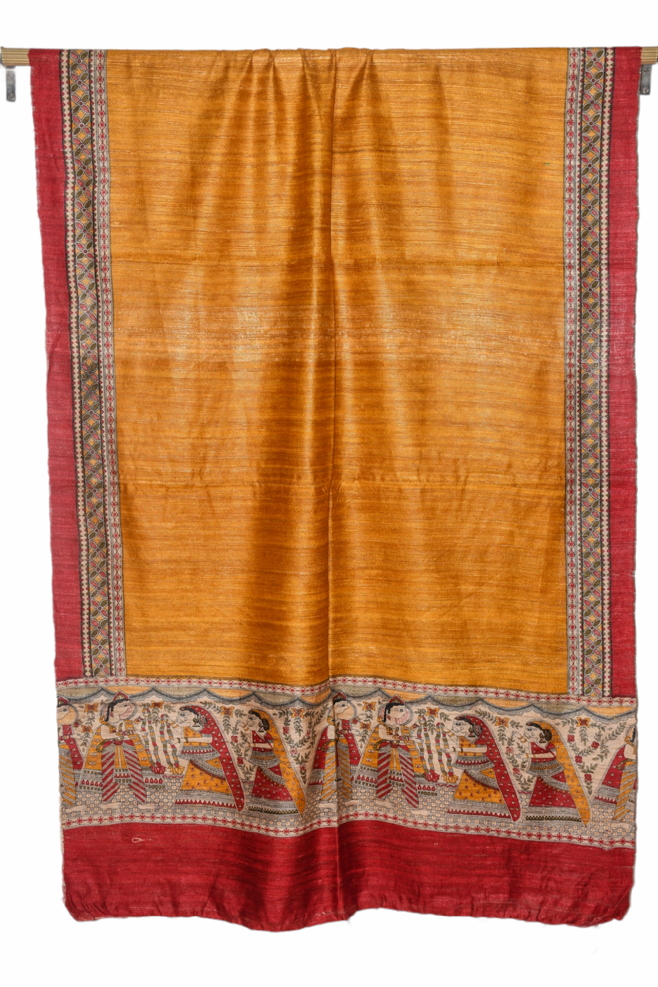 ghicha tussar silk printed dupatta - linenworldonline.in