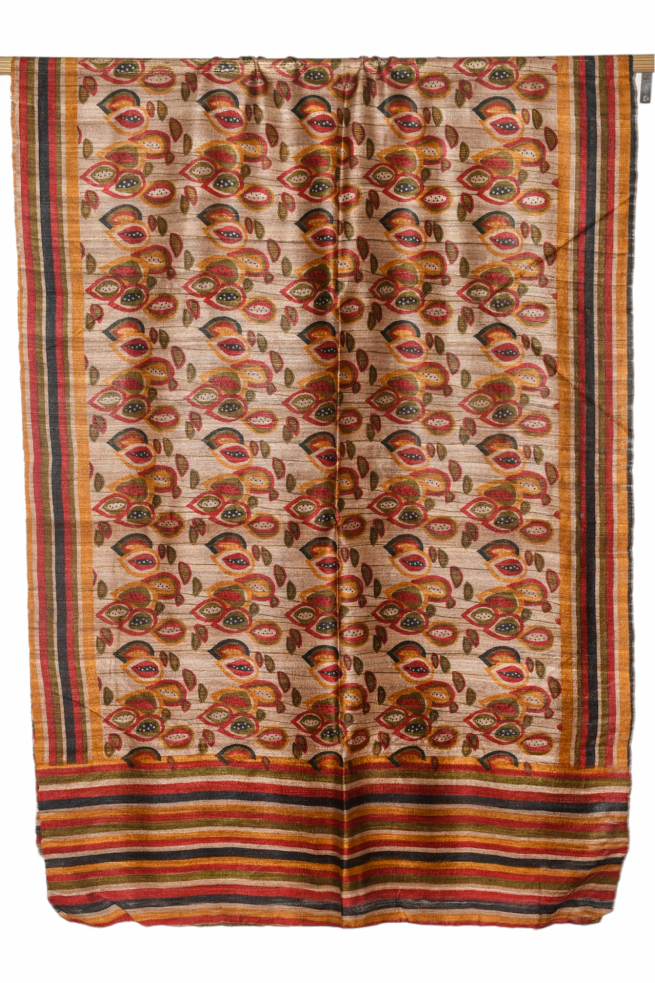 ghicha tussar silk printed dupatta - linenworldonline.in