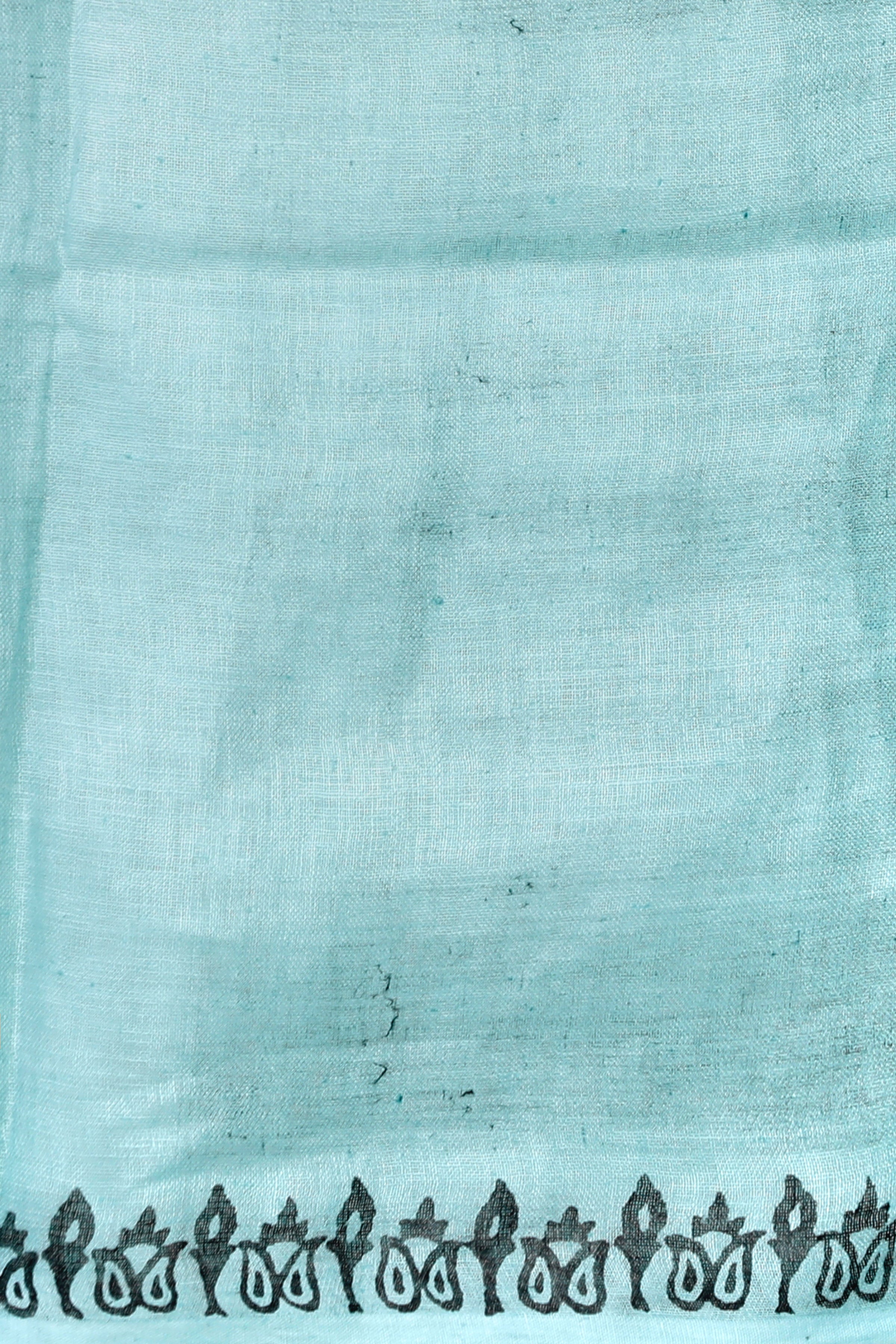 Block Printed Handwoven Linen Saree
