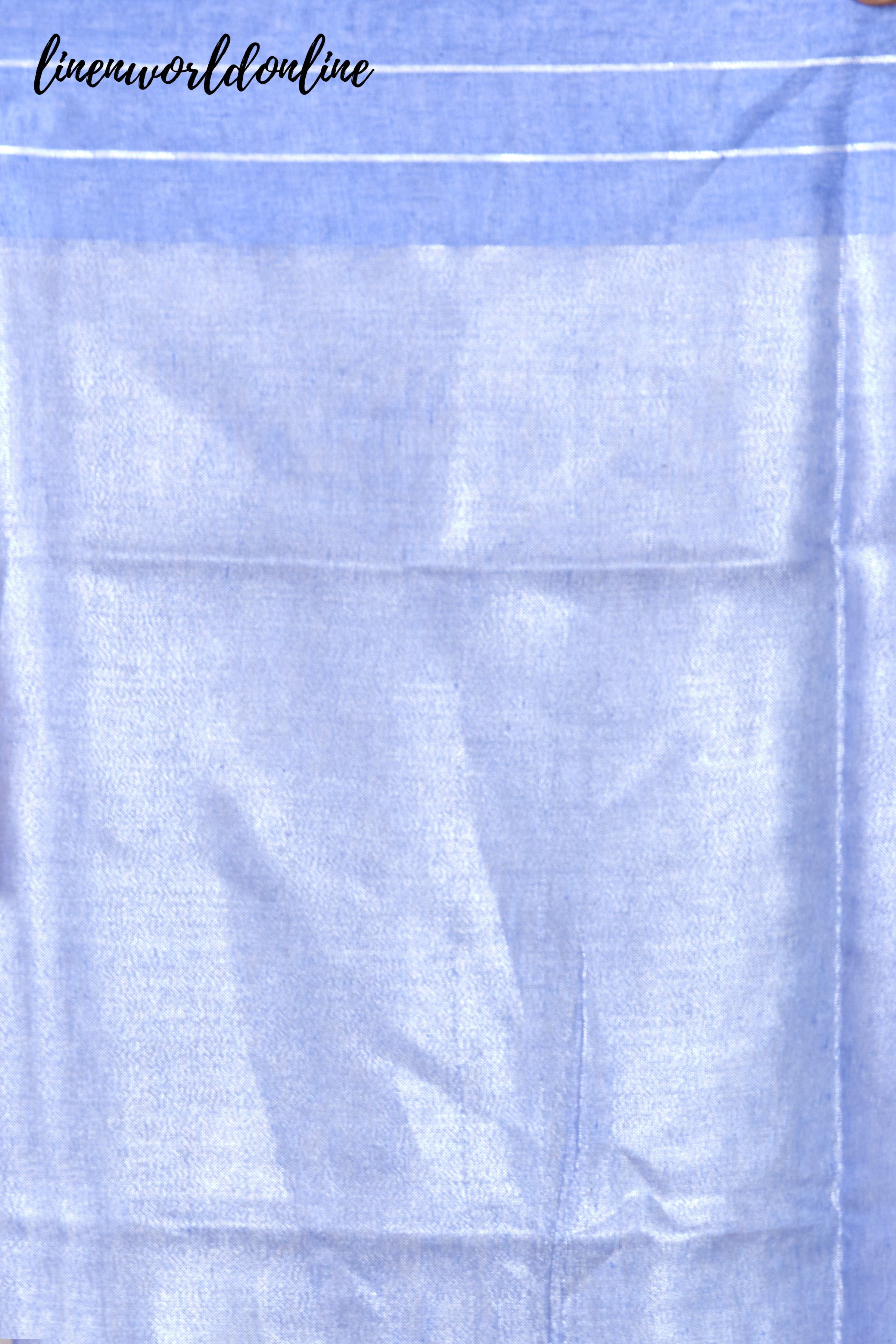 zari linen checkered handwoven saree