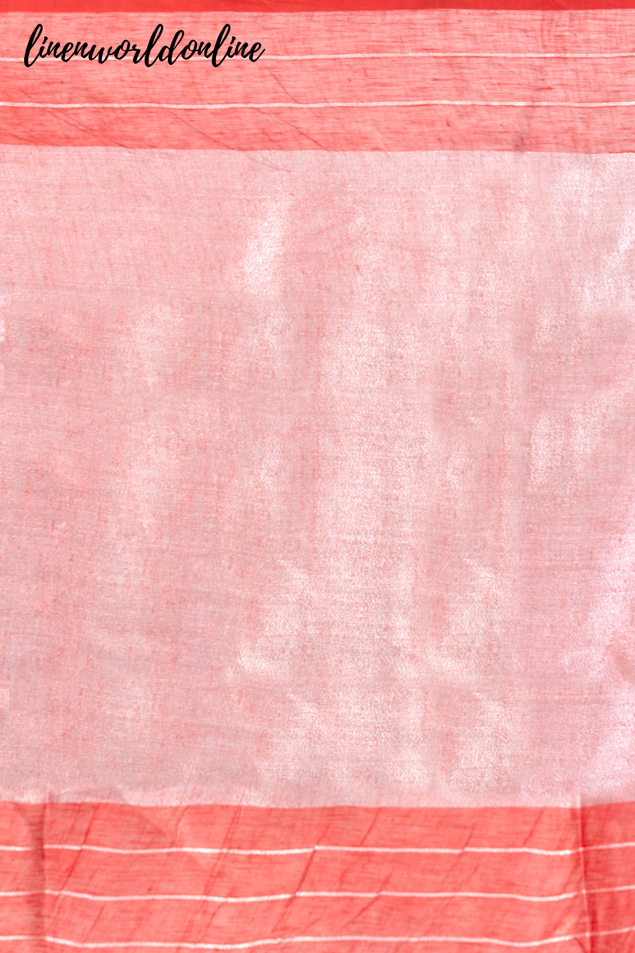zari linen checkered handwoven saree