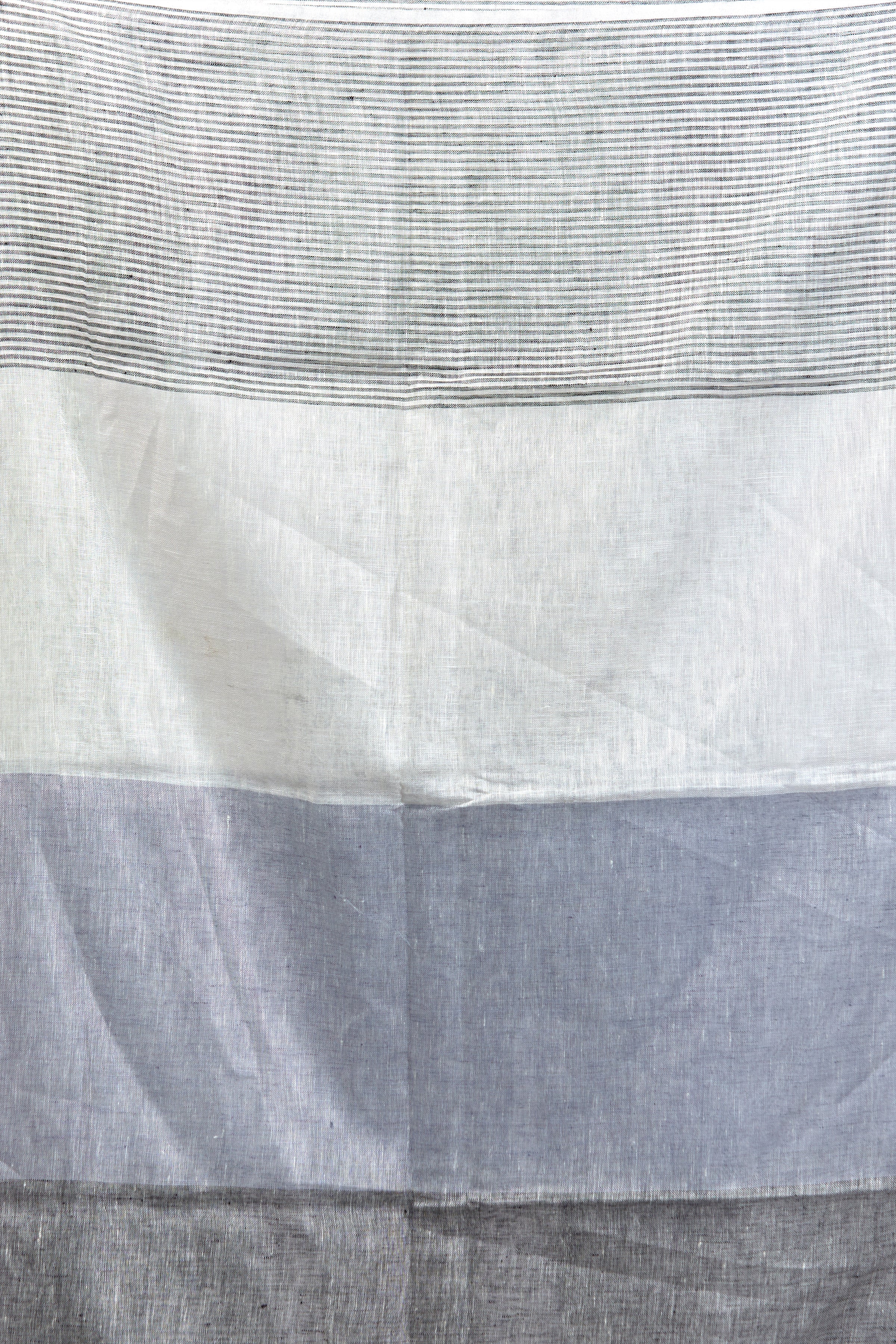 dobi woven pure linen saree