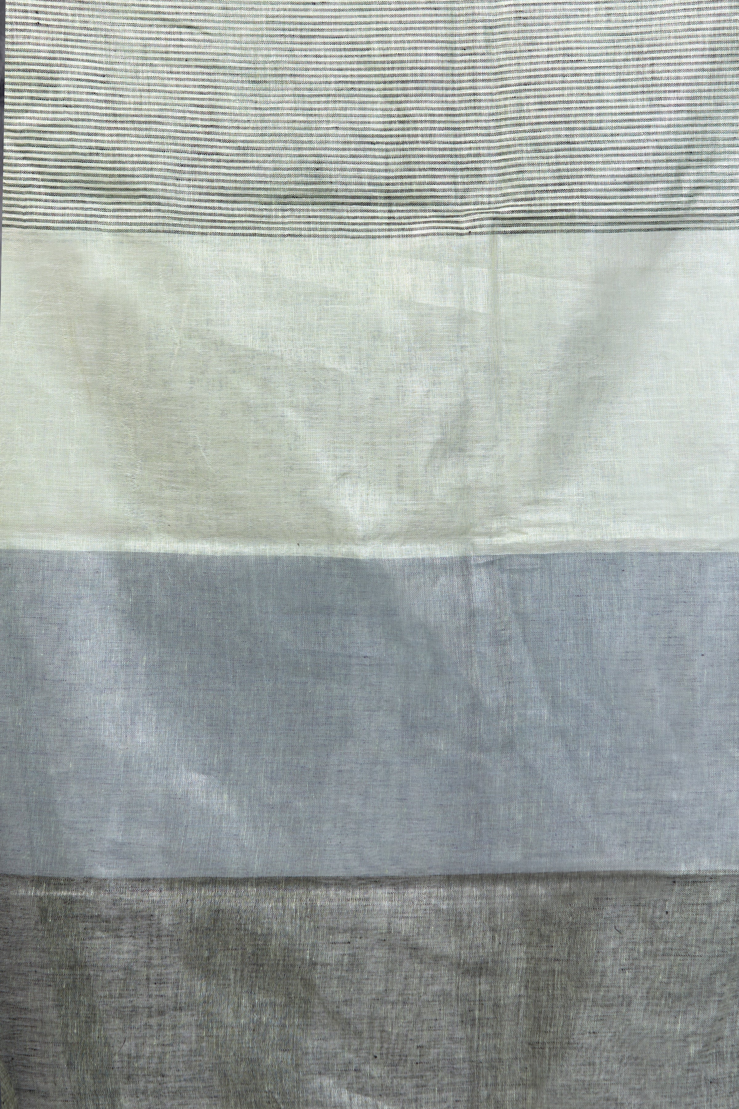 dobi woven pure linen saree