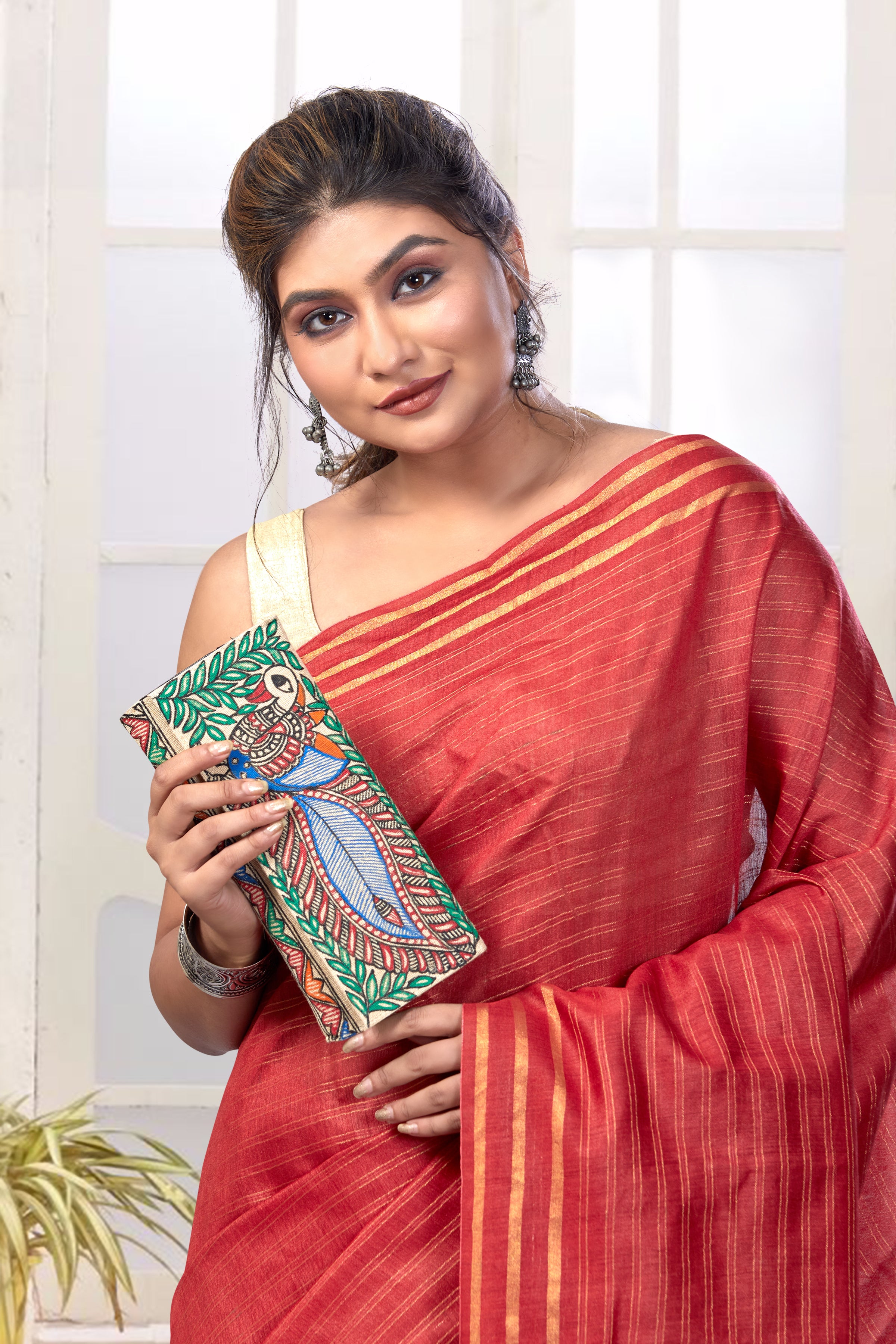 aarushi tussar muga saree - linenworldonline.in