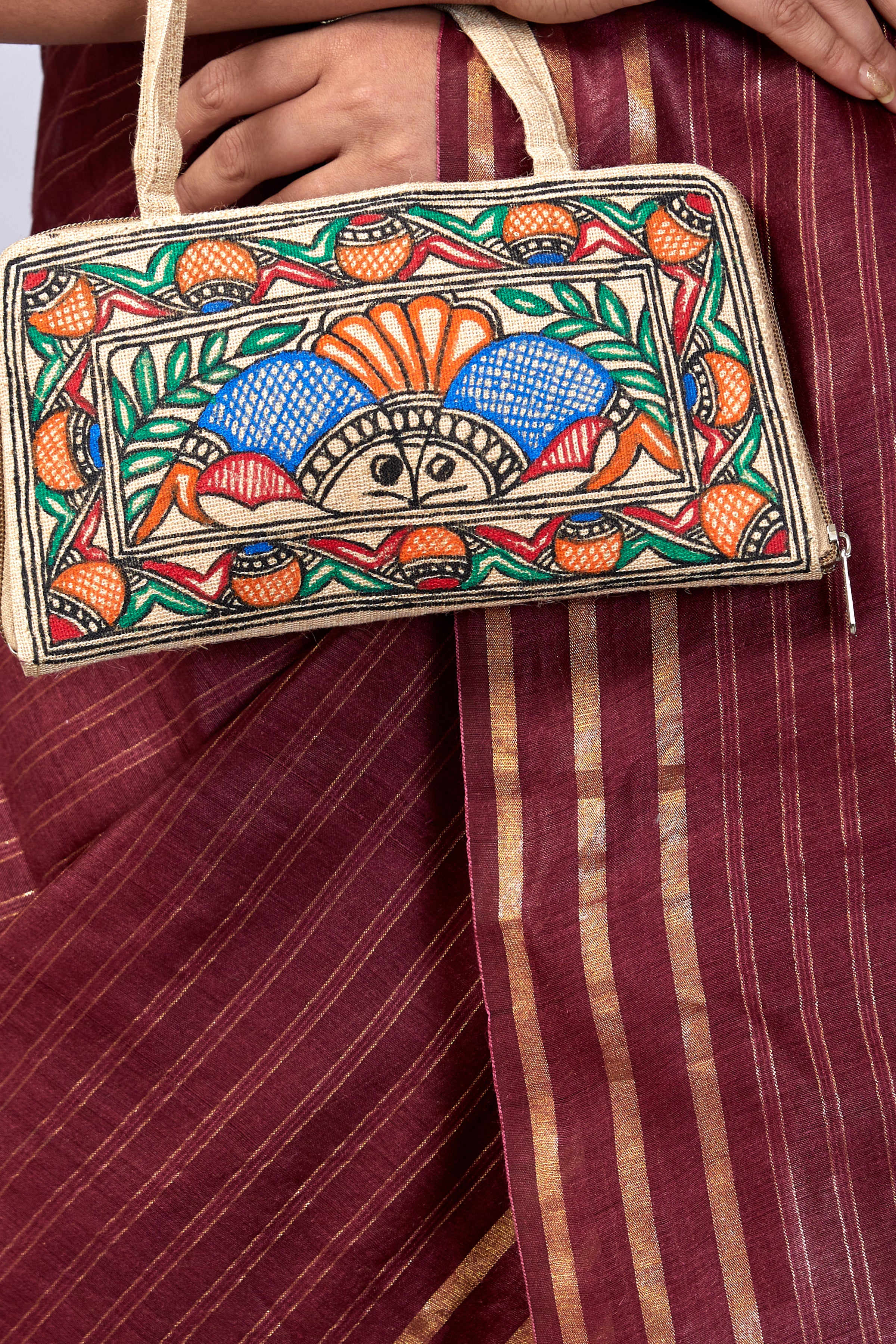 pihu tussar muga saree - linenworldonline.in