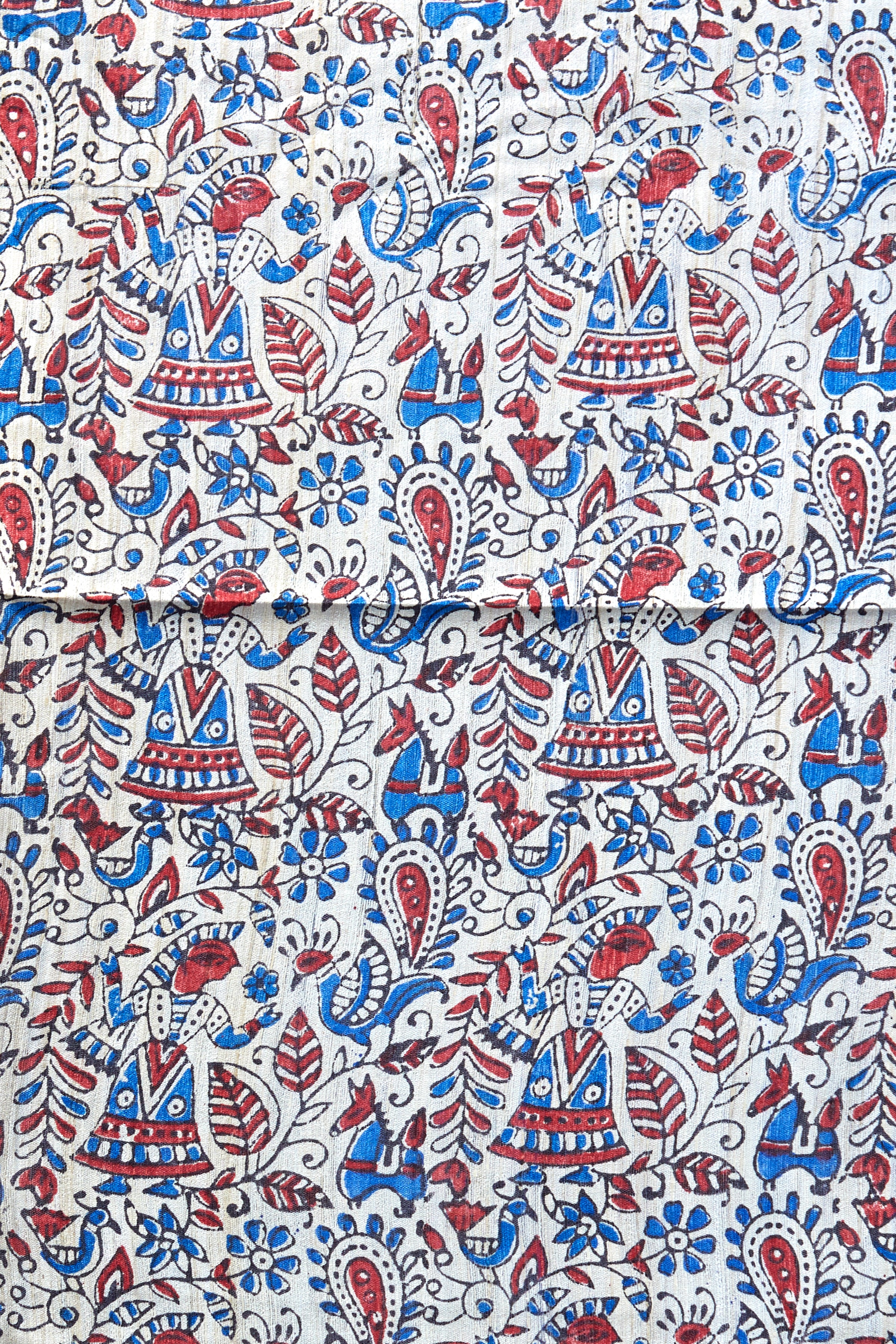 block printed tussar ghicha silk blouse