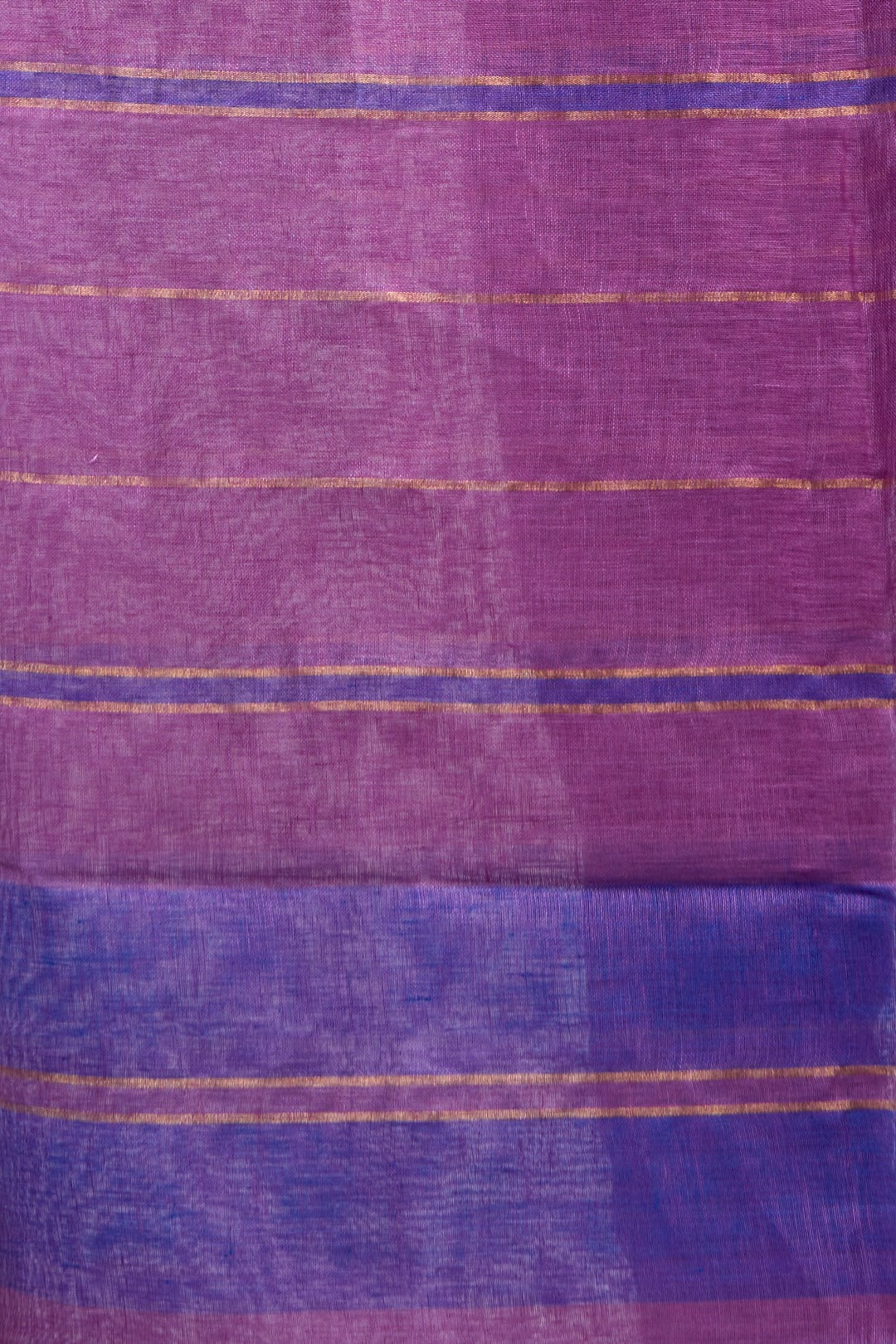 pale magenta handloom pure linen saree - linenworldonline.in