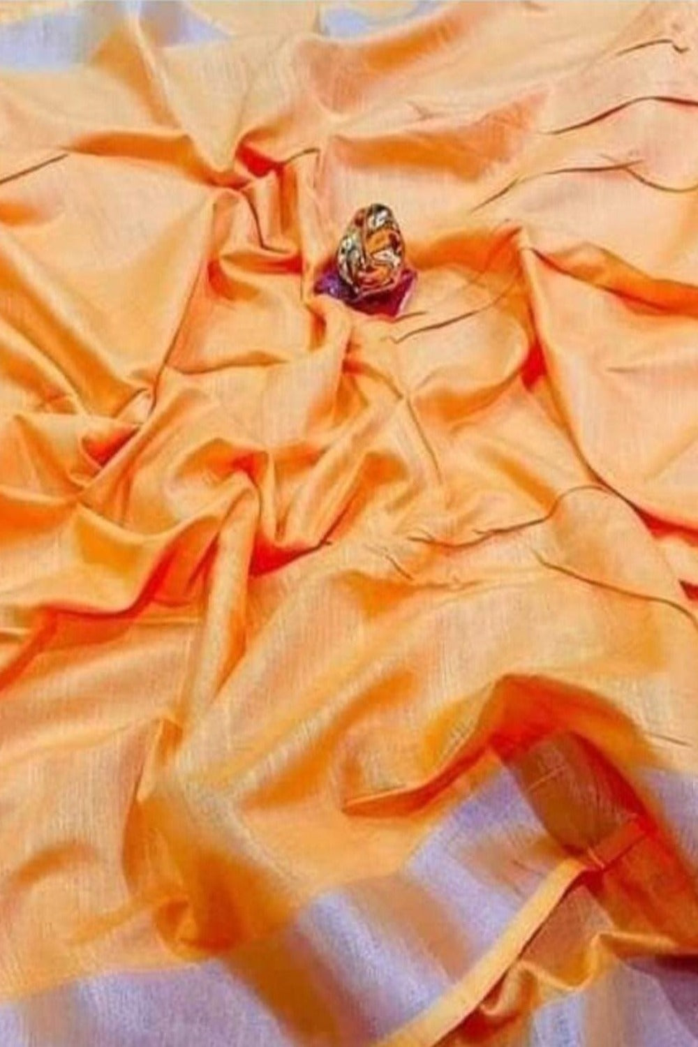 tacao handloom cotton linen saree - linenworldonline.in