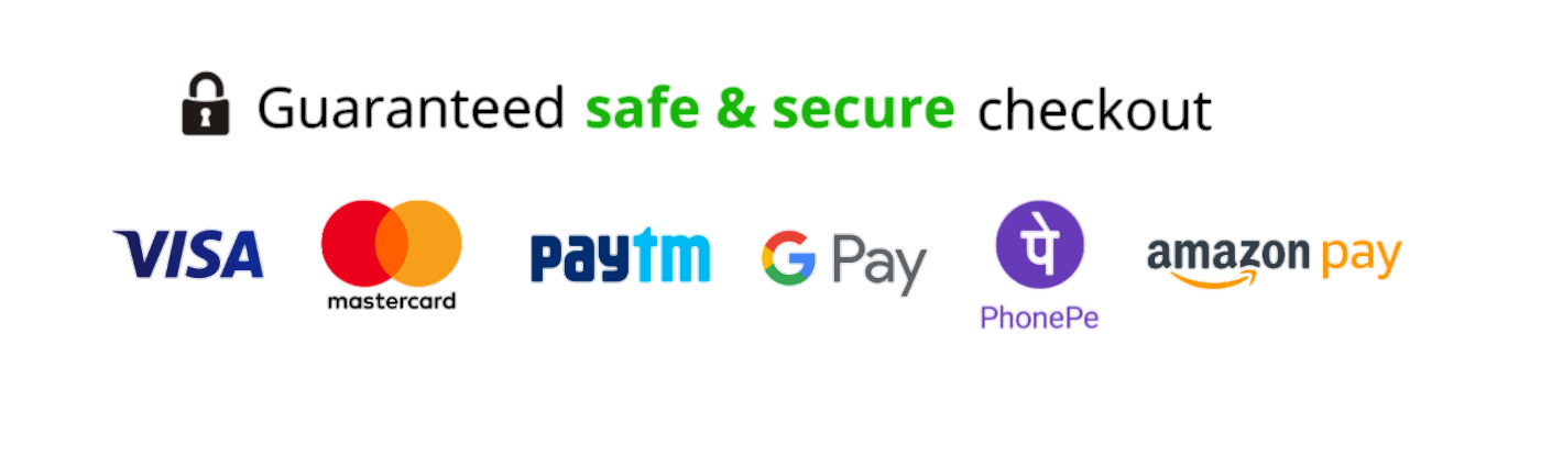 safe & secure checkout banner