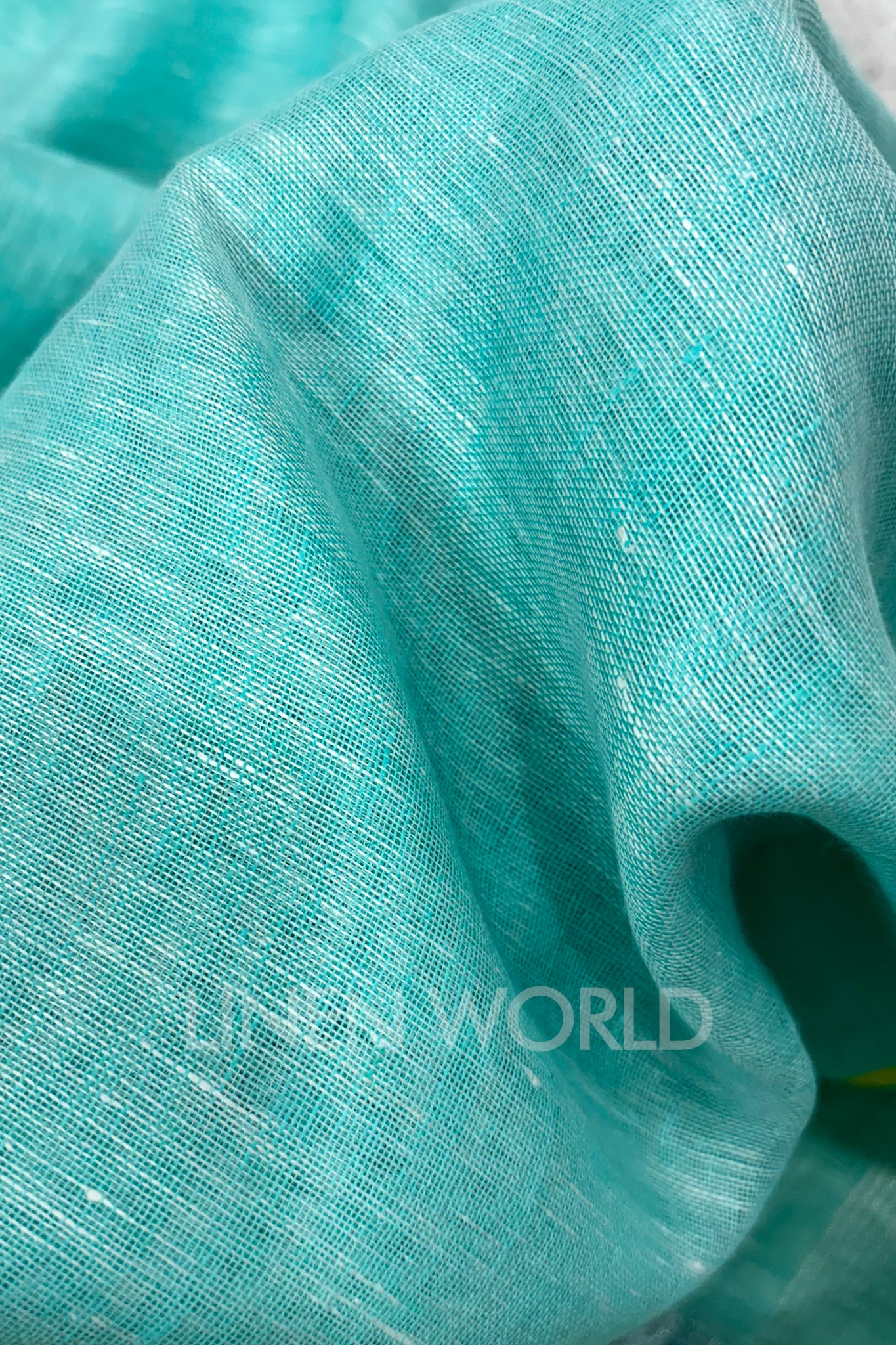 sea green handwoven pure linen saree - linenworldonline.in