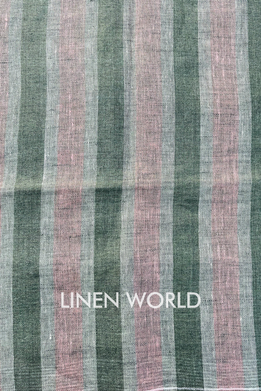 zhuri: pure linen stripe woven dupatta - linenworldonline.in