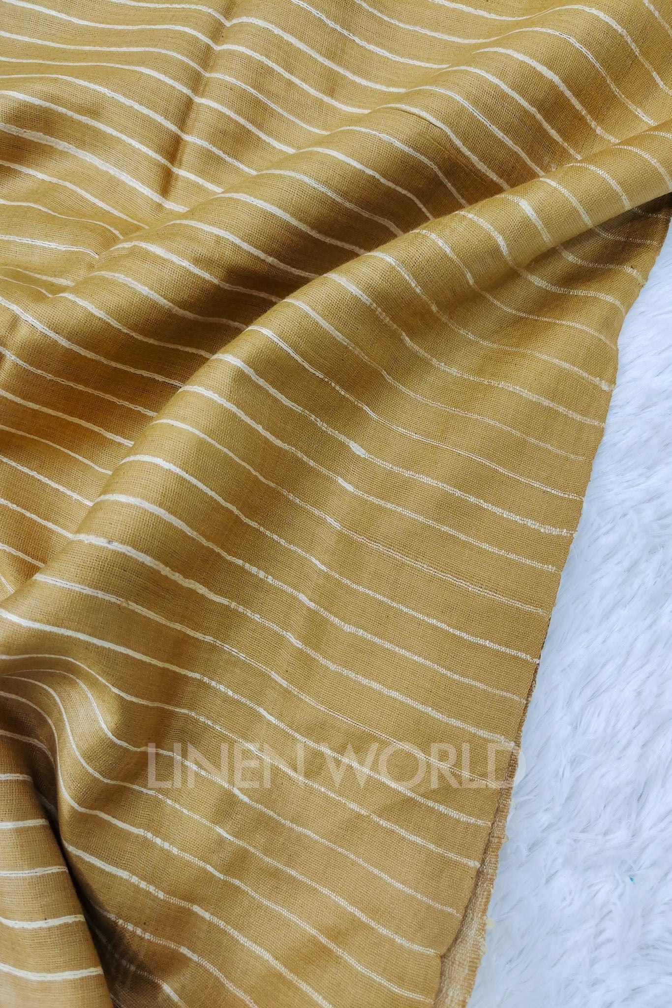 brown border tussar ghicha silk saree - linenworldonline.in