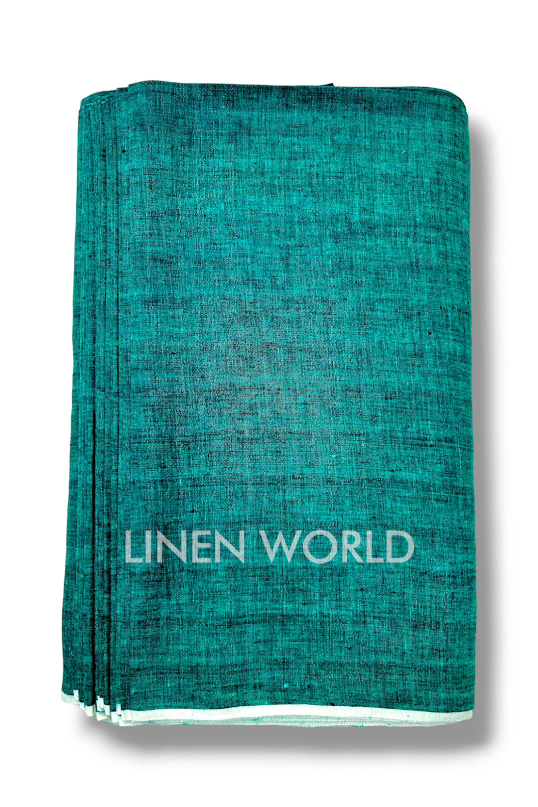 teal green pure linen 60 lea shirting fabric - linenworldonline.in