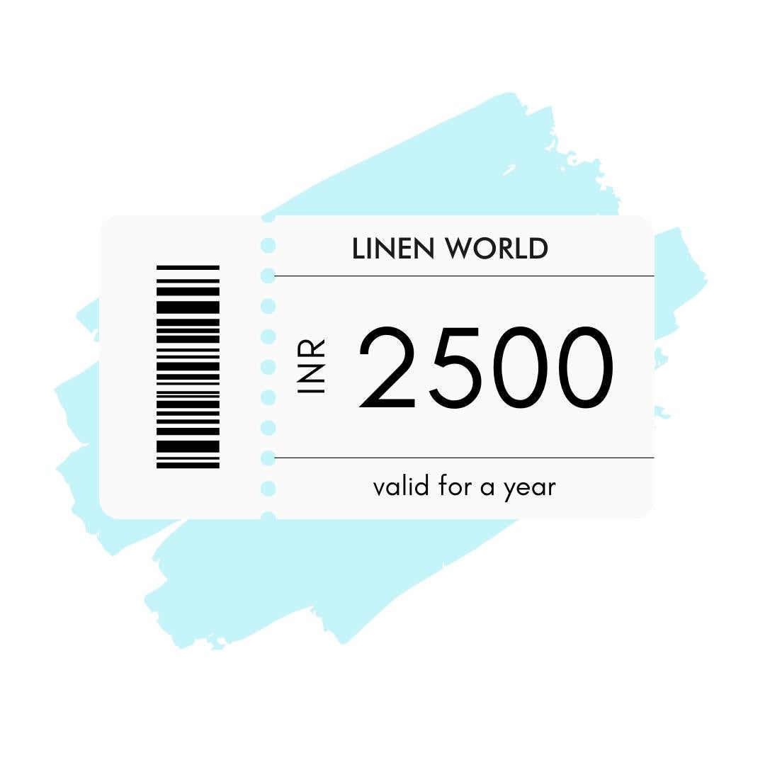 e-gift card - ₹2500 | linenworldonline.in