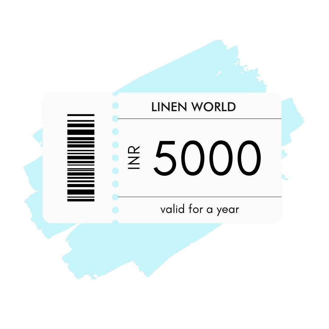 e-gift card - ₹5000 | linenworldonline.in