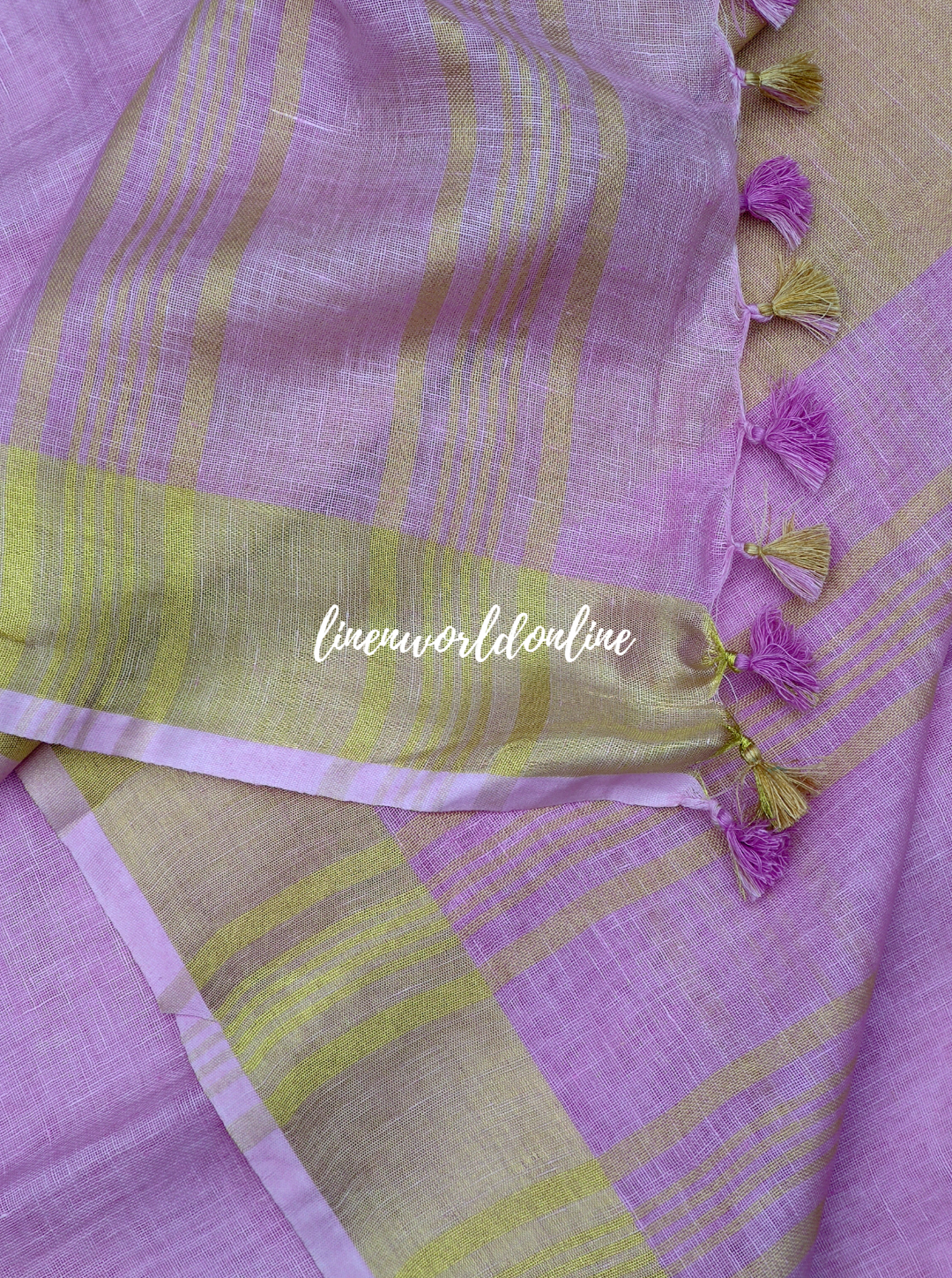 pure linen saree with blouse - linenworldonline.in