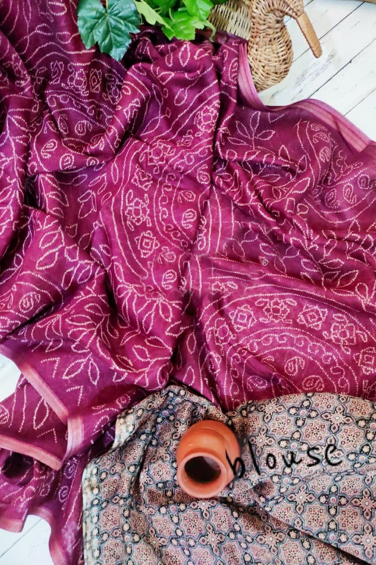 Shop Block Printed Sarees Online Linen World