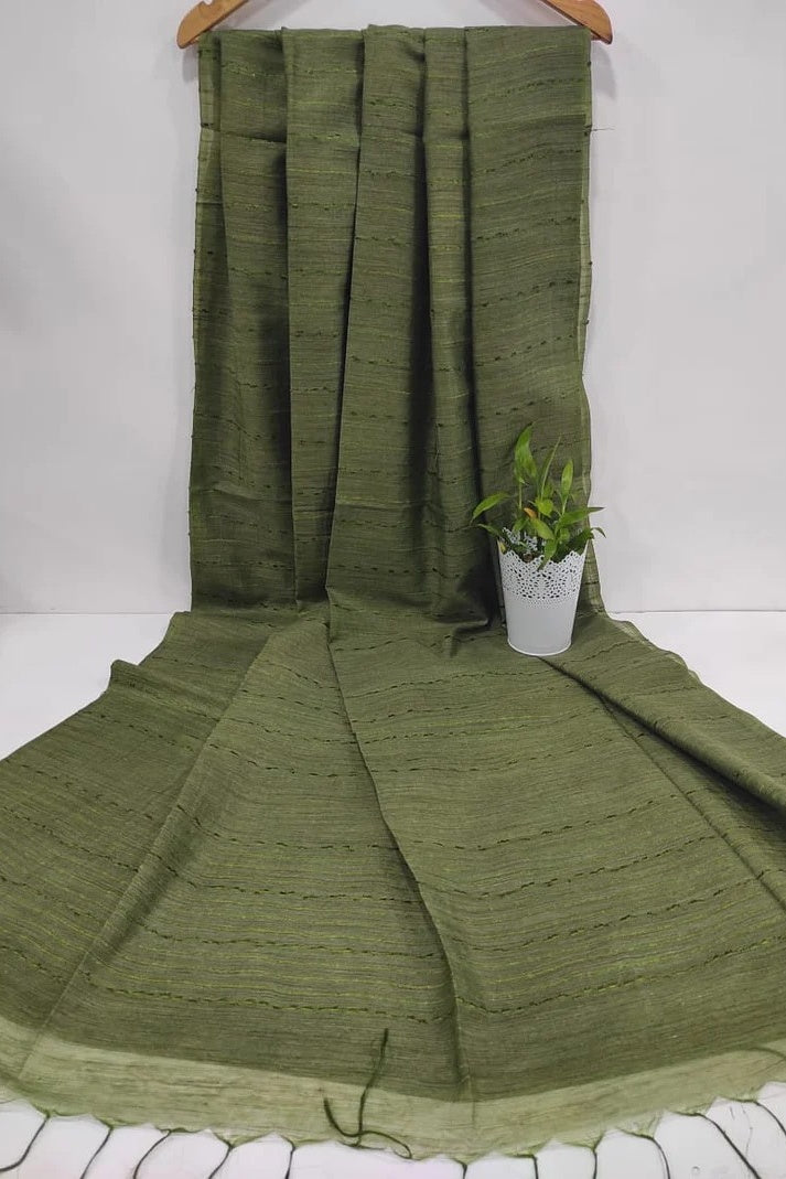 green kota banswara soft silk saree - linenworldonline.in