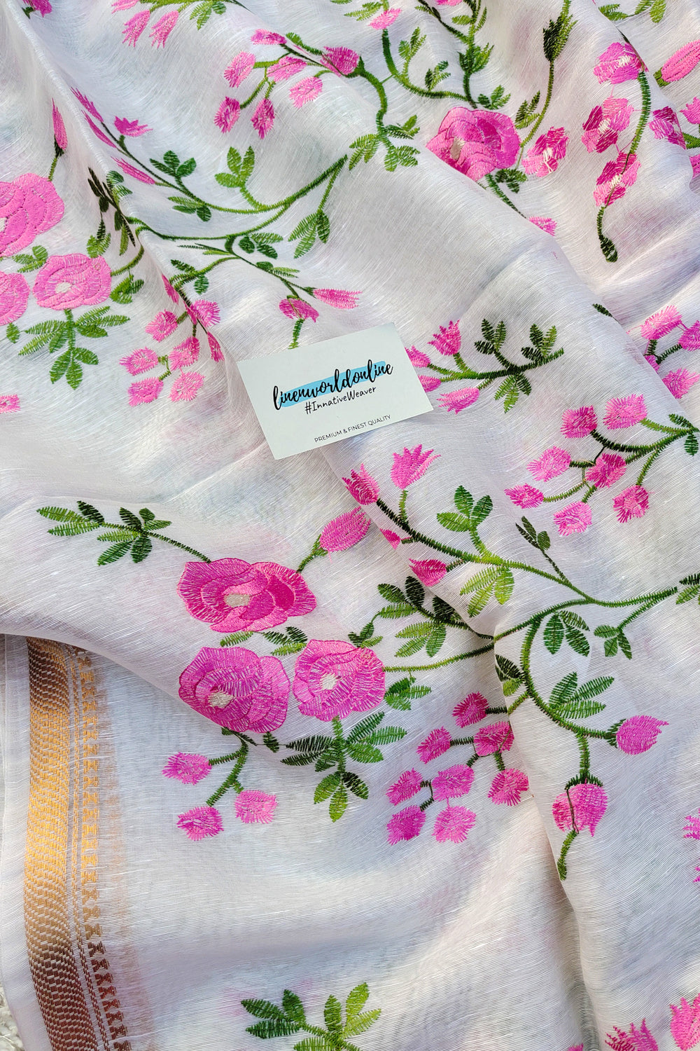 Silk Linens Buy Silk Linen Sarees Online Linen World